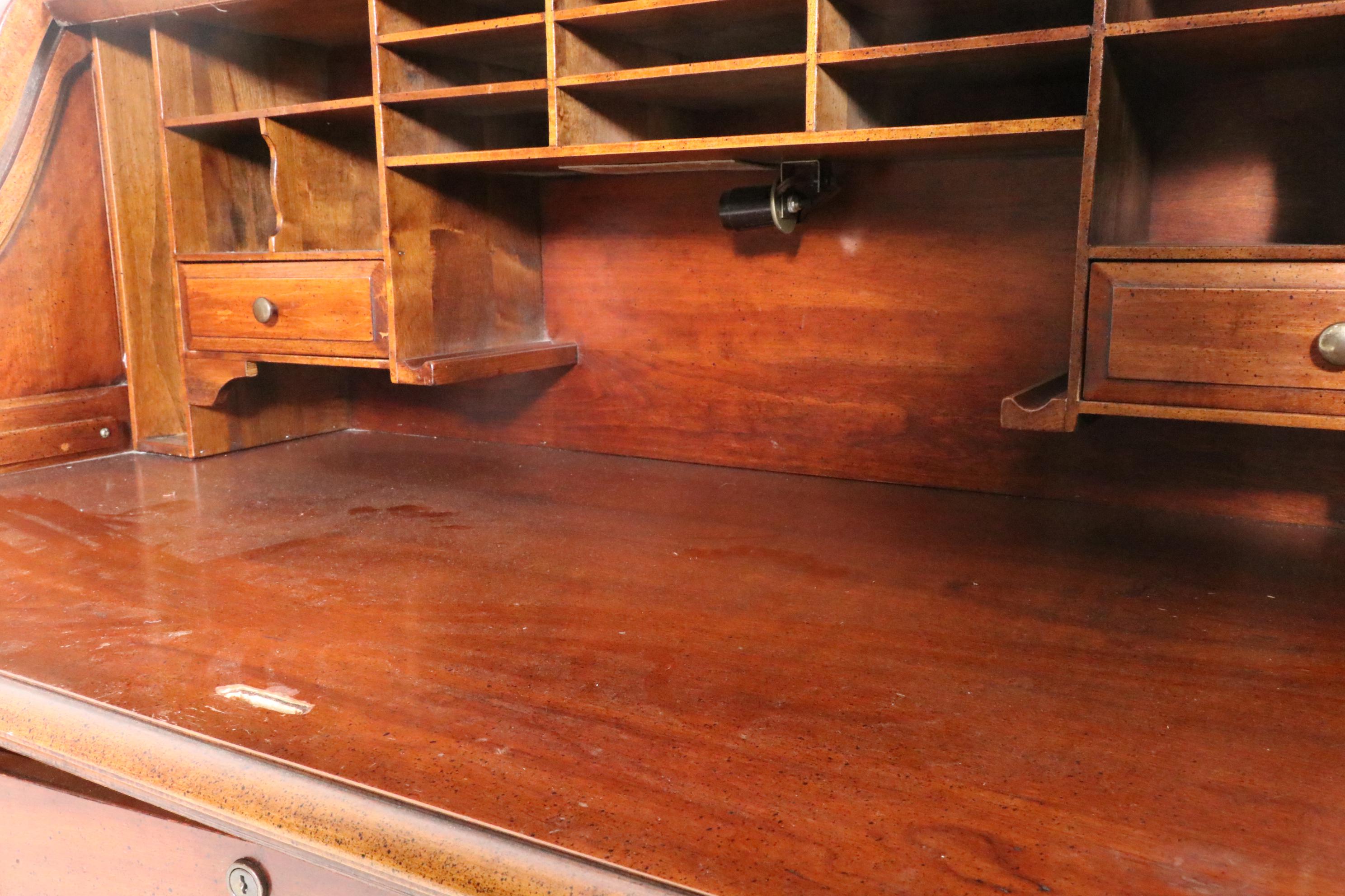 National Furniture Co. Mt. Airy Wood Roll-Top Desk