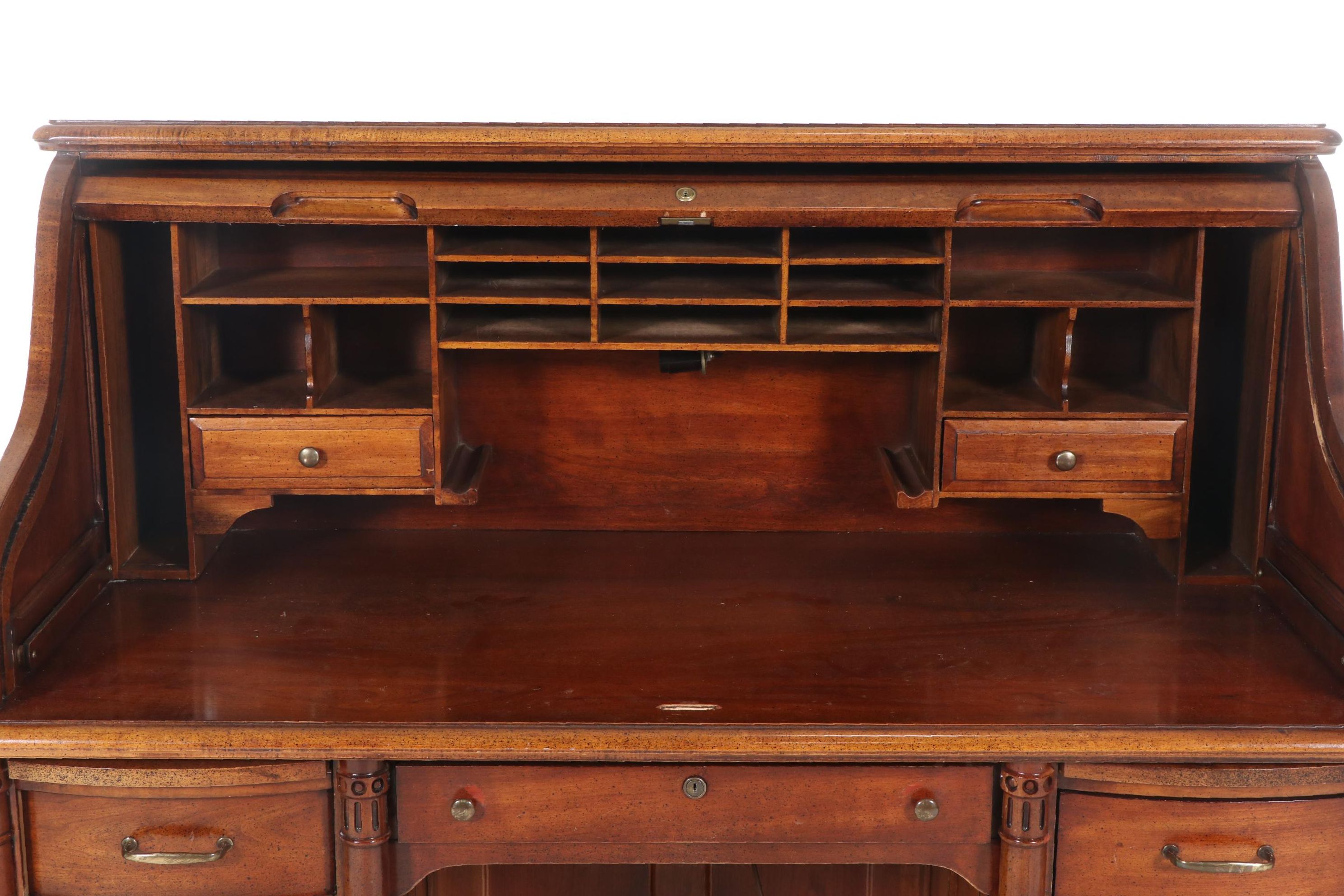 National Furniture Co. Mt. Airy Wood Roll-Top Desk