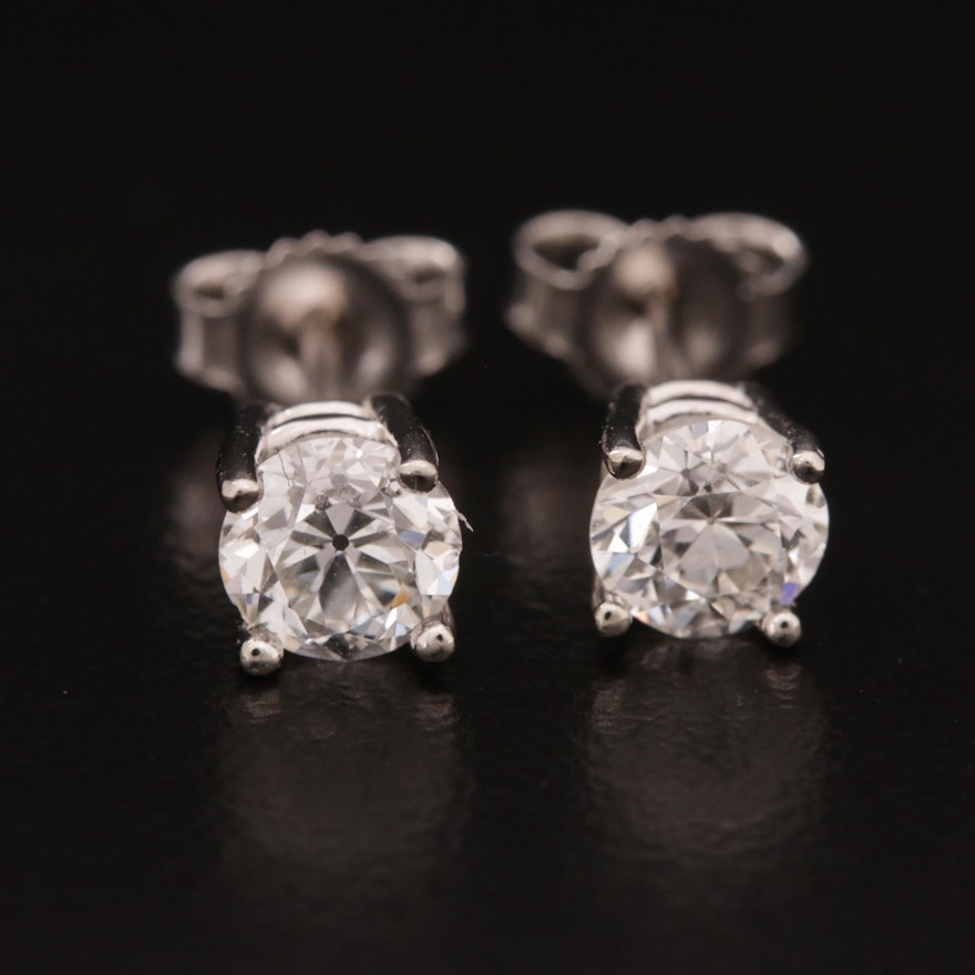 14K 0.79 CTW Diamond Stud Earrings