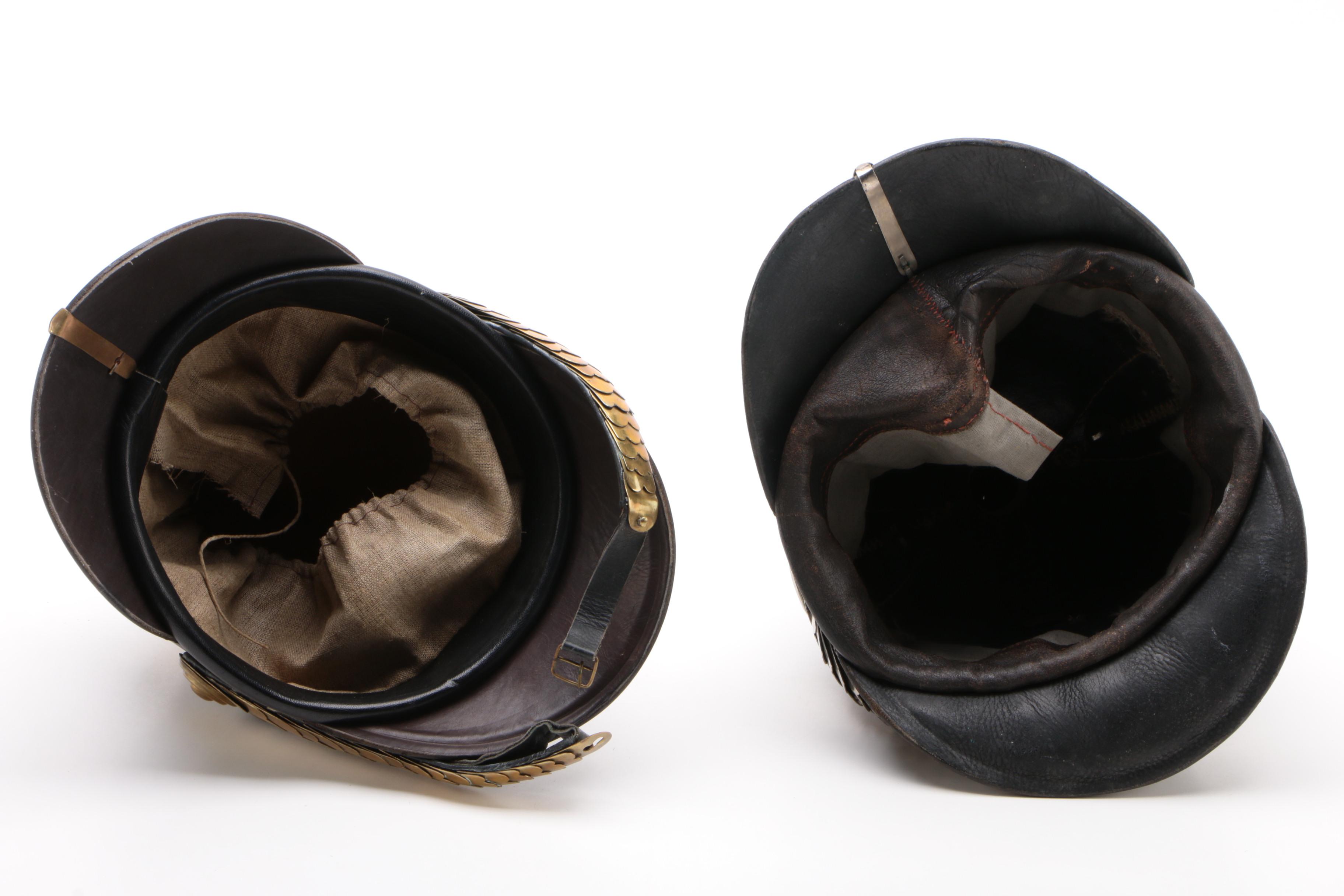 Fine Replica Models of German and Russian Pickelhaube Style Military Helmets