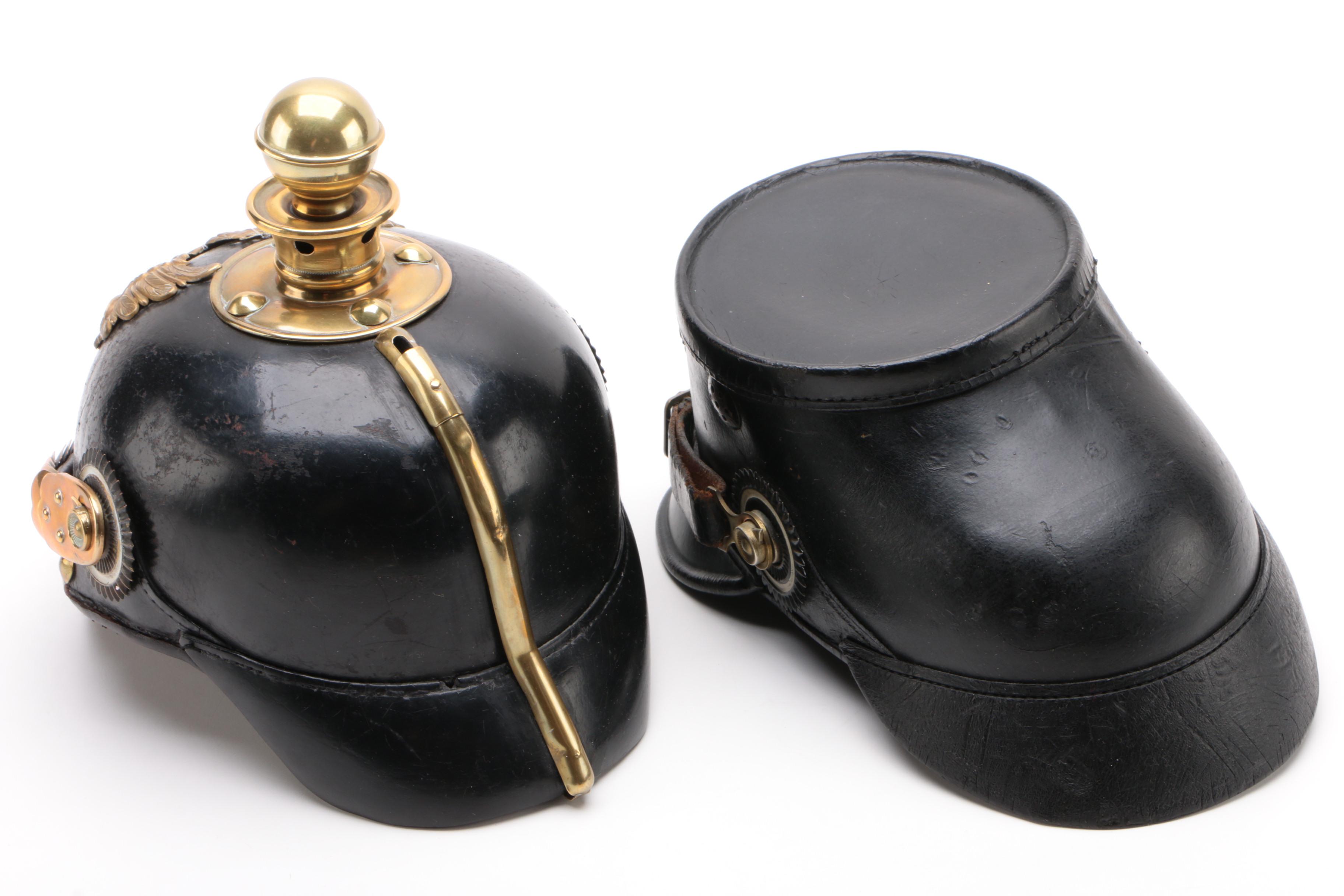 Fine Replica Models of German and Russian Pickelhaube Style Military Helmets