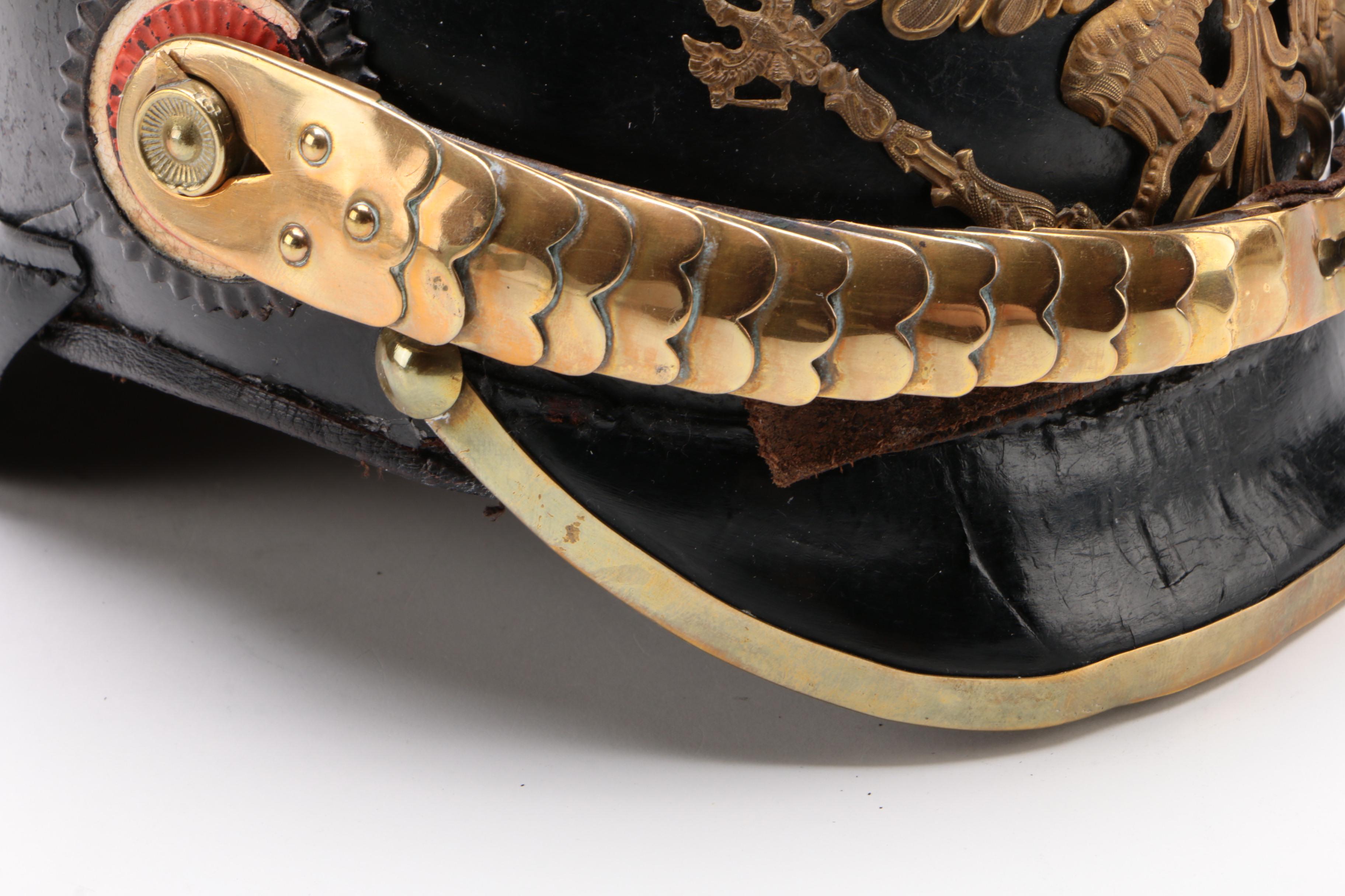 Fine Replica Models of German and Russian Pickelhaube Style Military Helmets