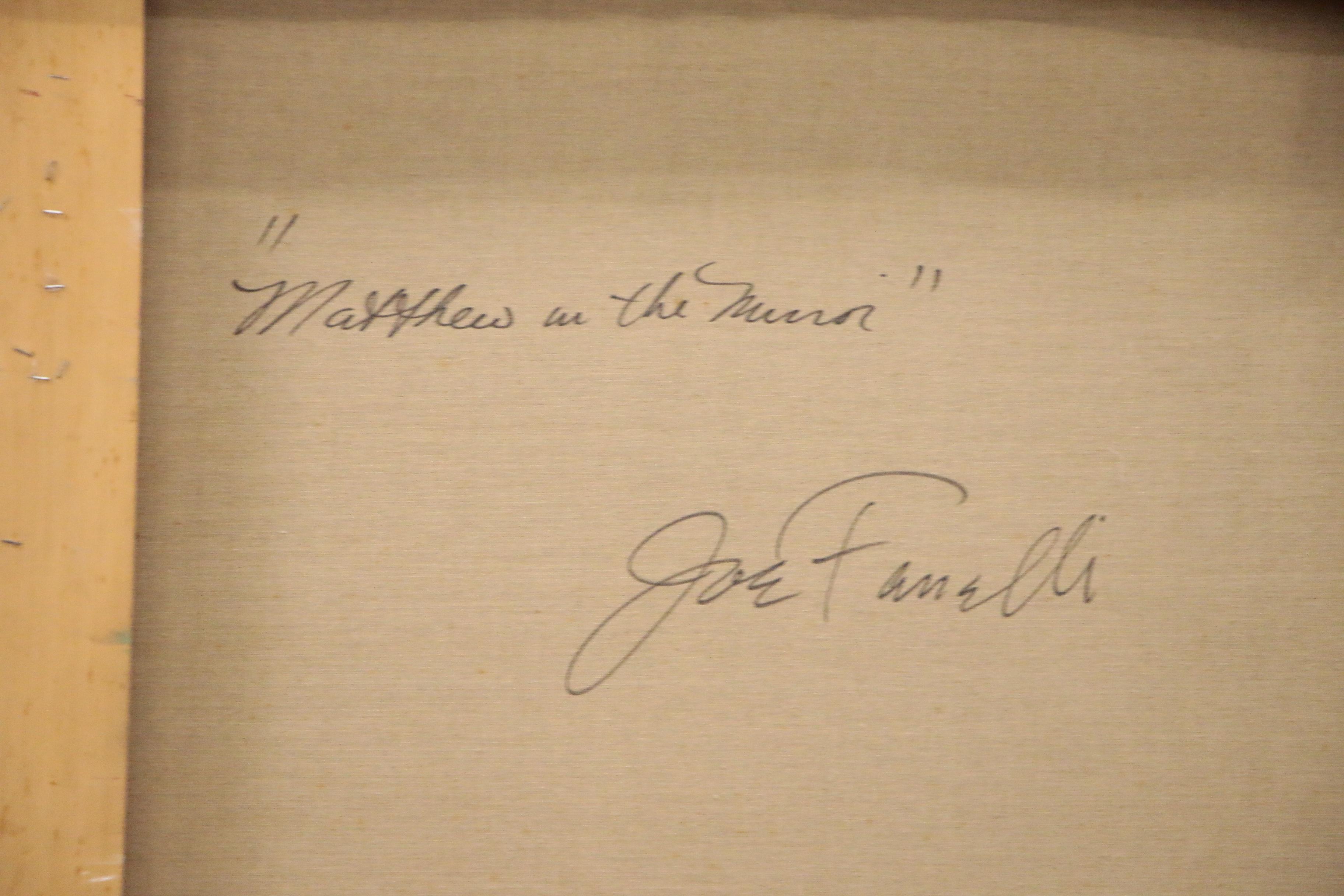 Joseph Fanelli Monumental Oil Painting "Matthew in the Mirror"