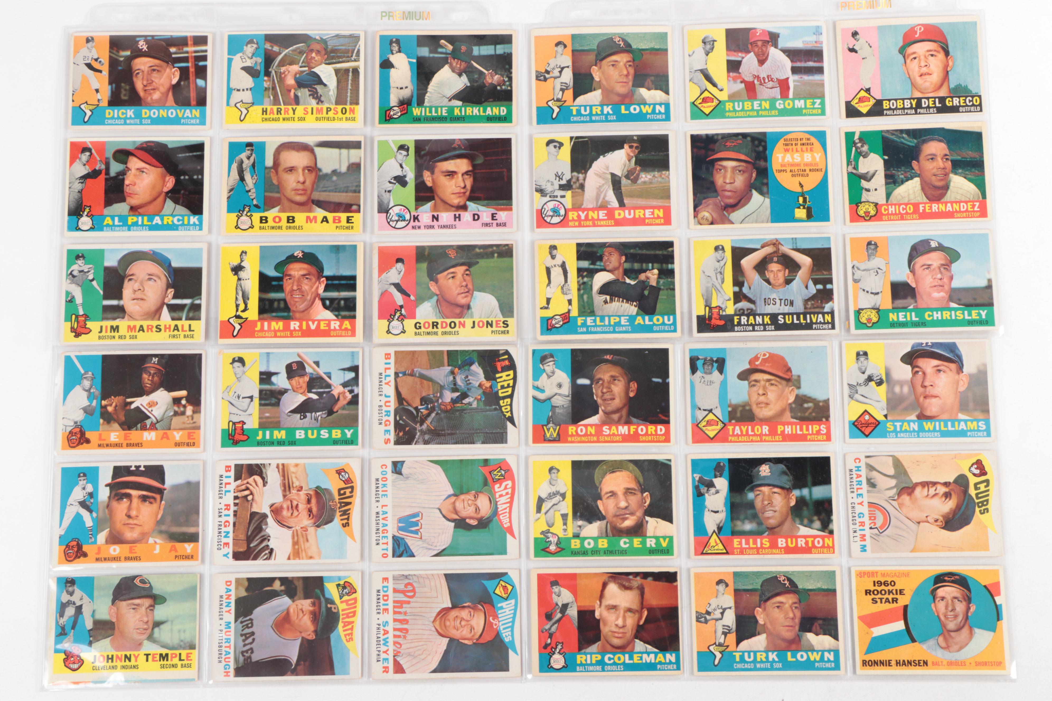 1960 Topps Baseball Cards