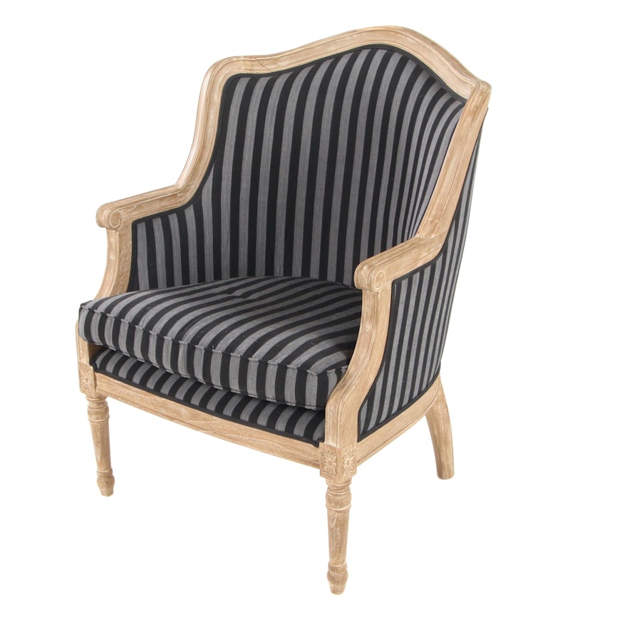 Louis XV Style Upholstered Arm Chair