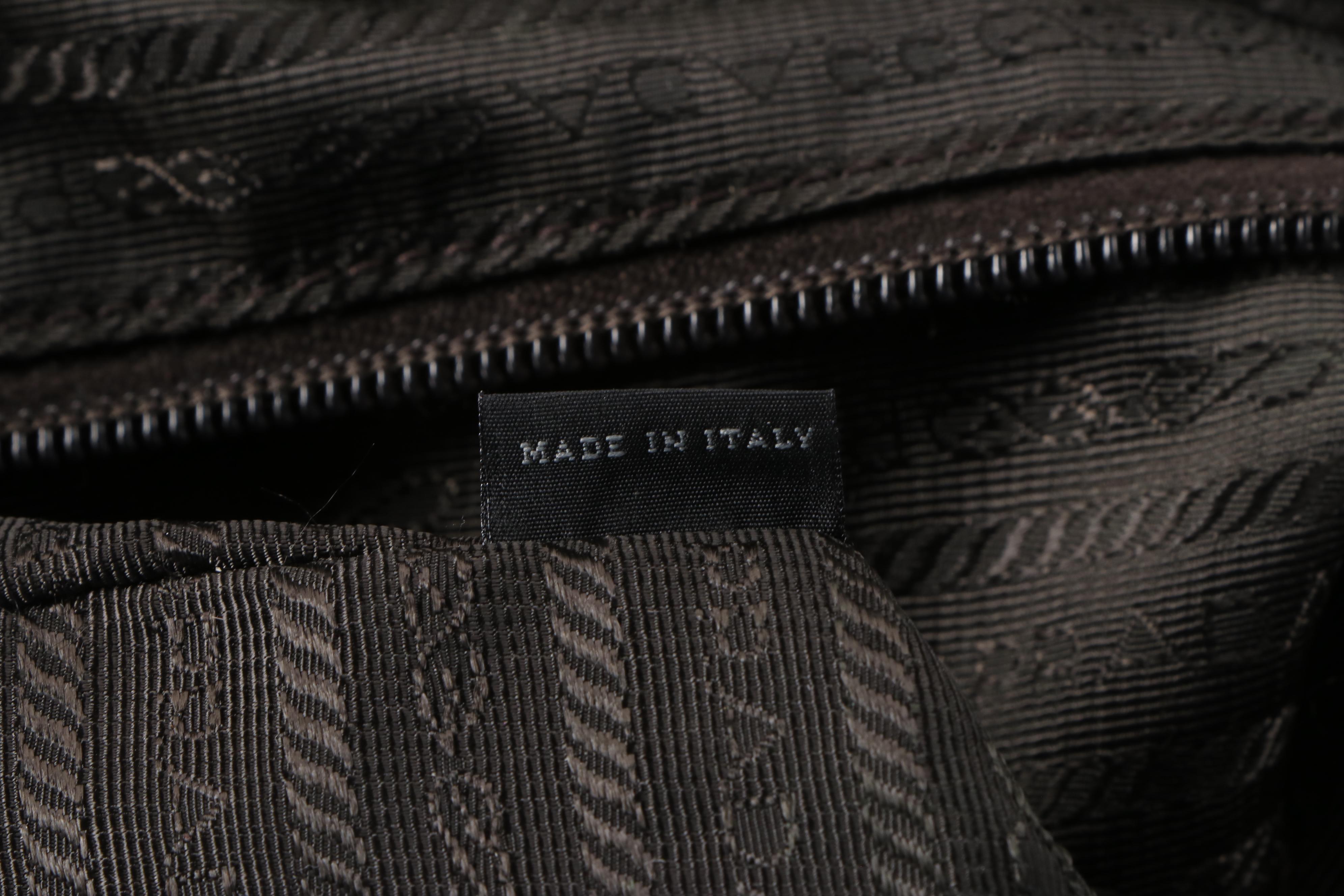 Prada Gathered Two-Way Bag in Bordeaux Tessuto Nylon with Braided Handles