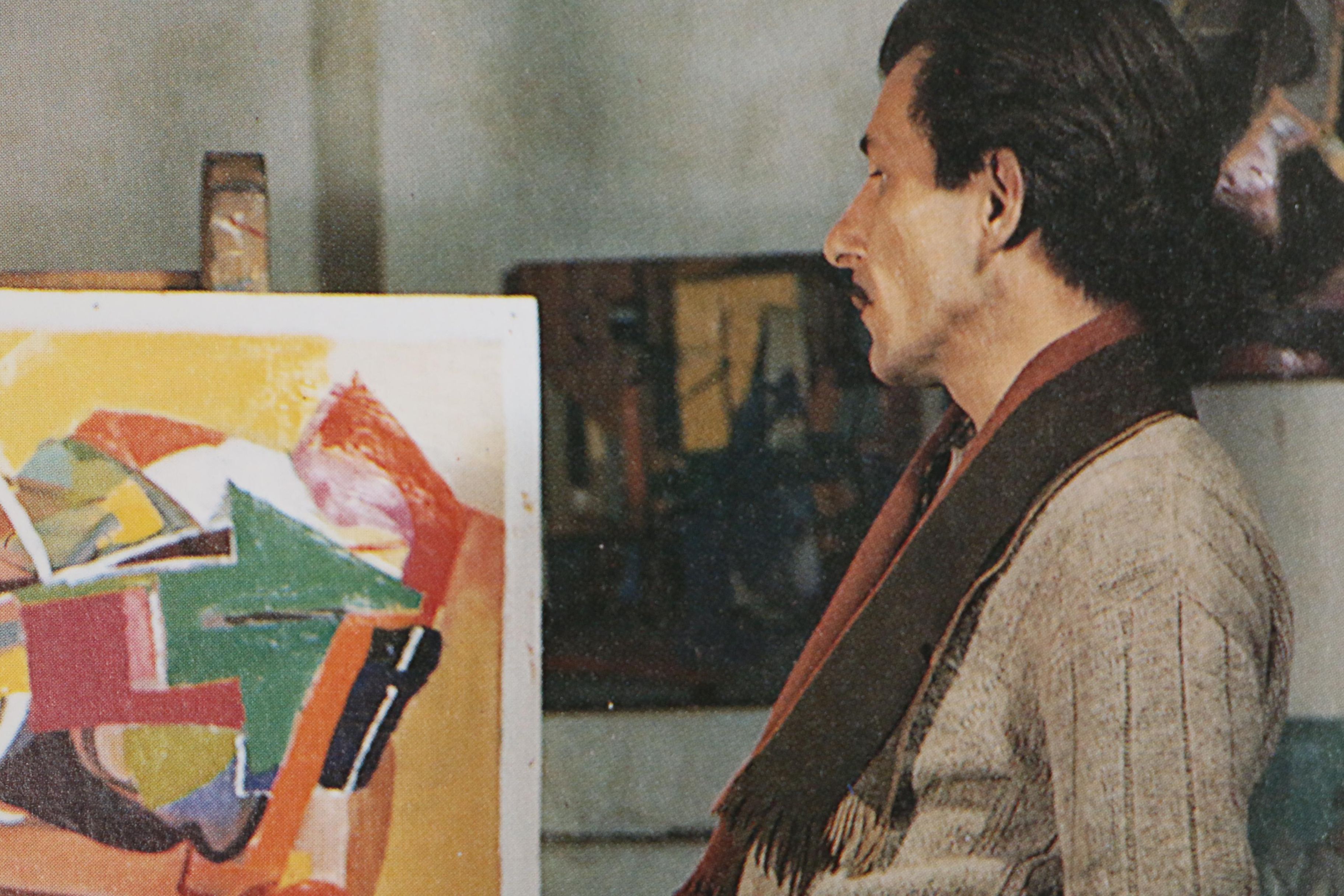 Franz Josef Kline Abstract Expressionist Oil Painting, Circa 1947 with Catalogue