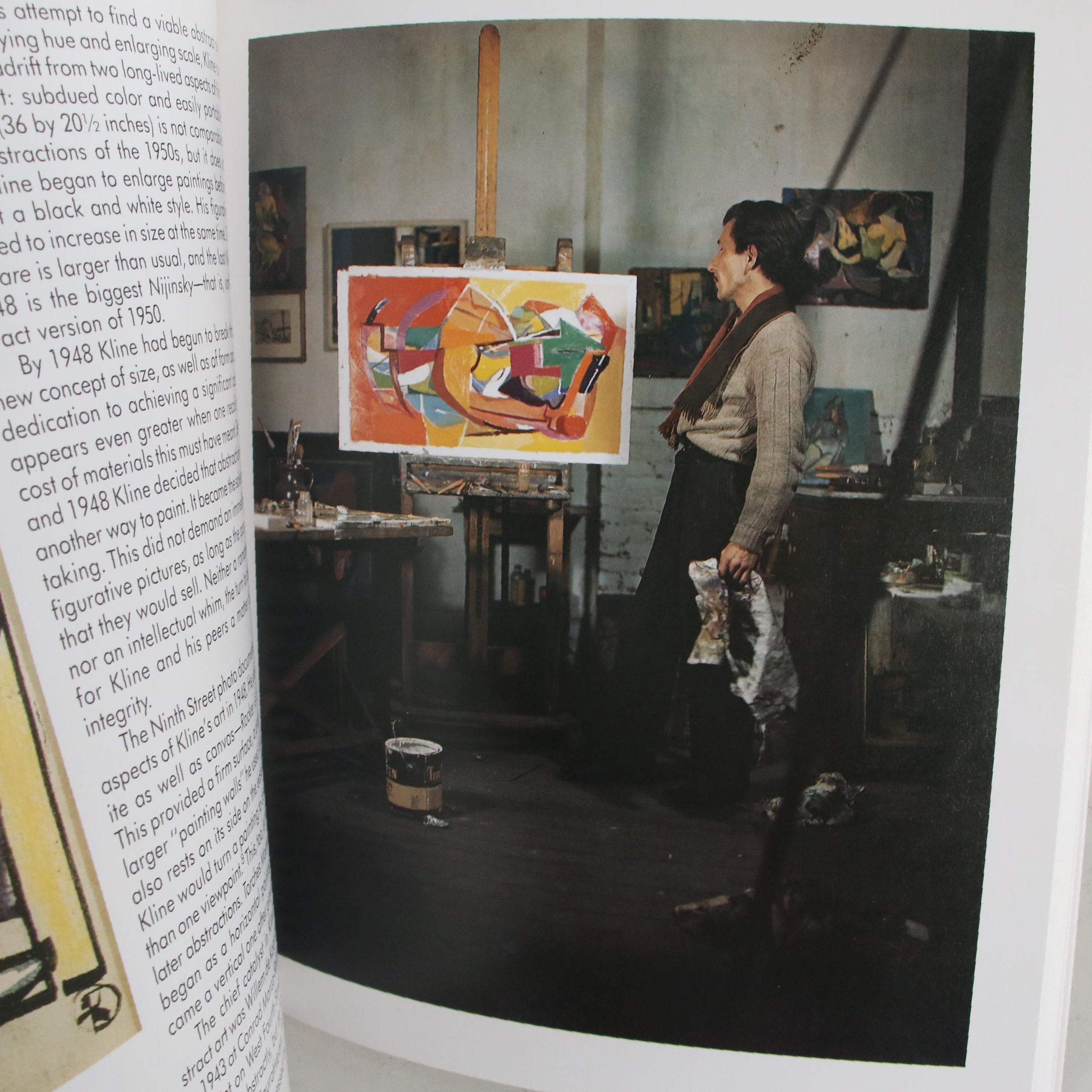 Franz Josef Kline Abstract Expressionist Oil Painting, Circa 1947 with Catalogue