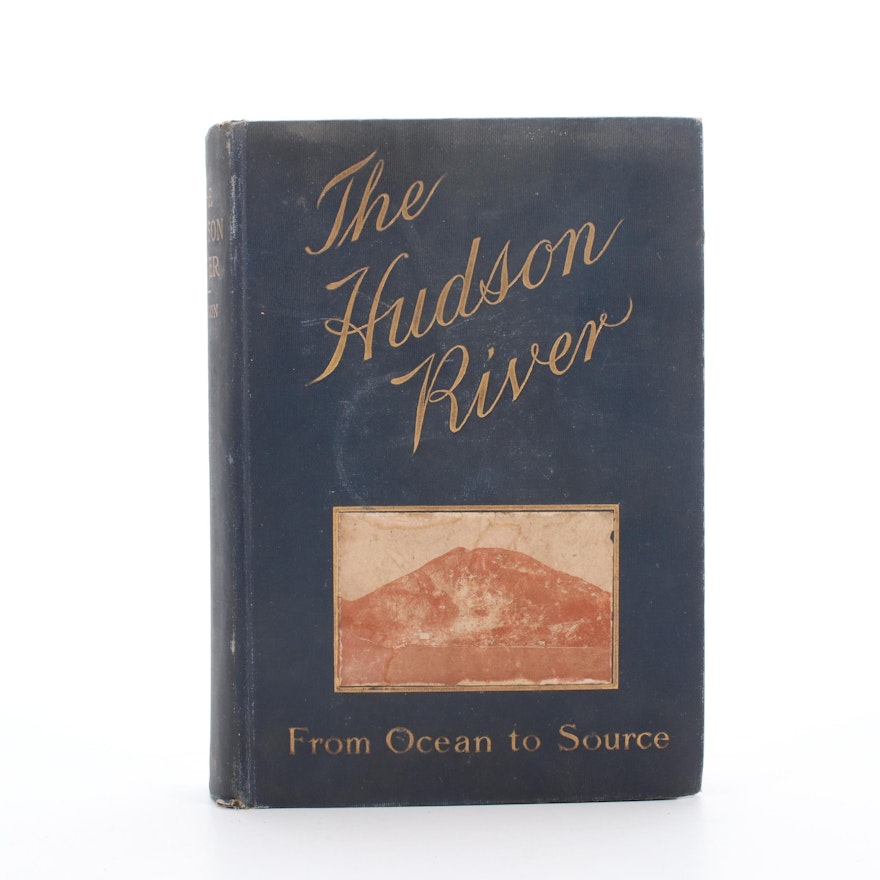 1903 "The Hudson River" by Edgar Mayhew Bacon with Map
