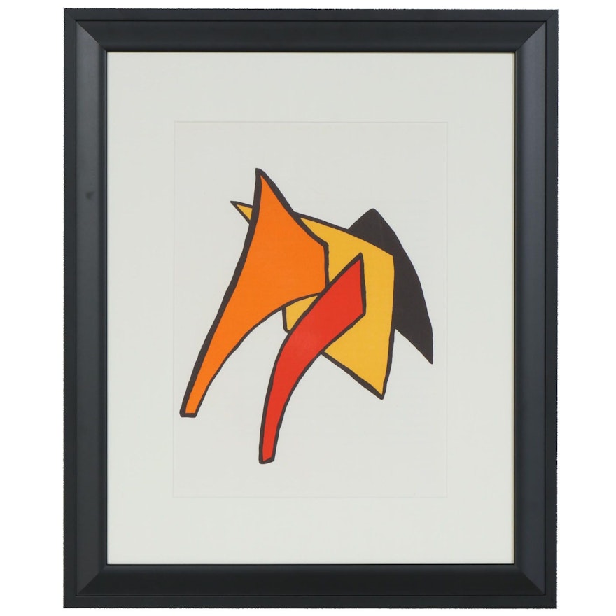 Alexander Calder Color Lithograph for "Derrière le Miroir", 1963