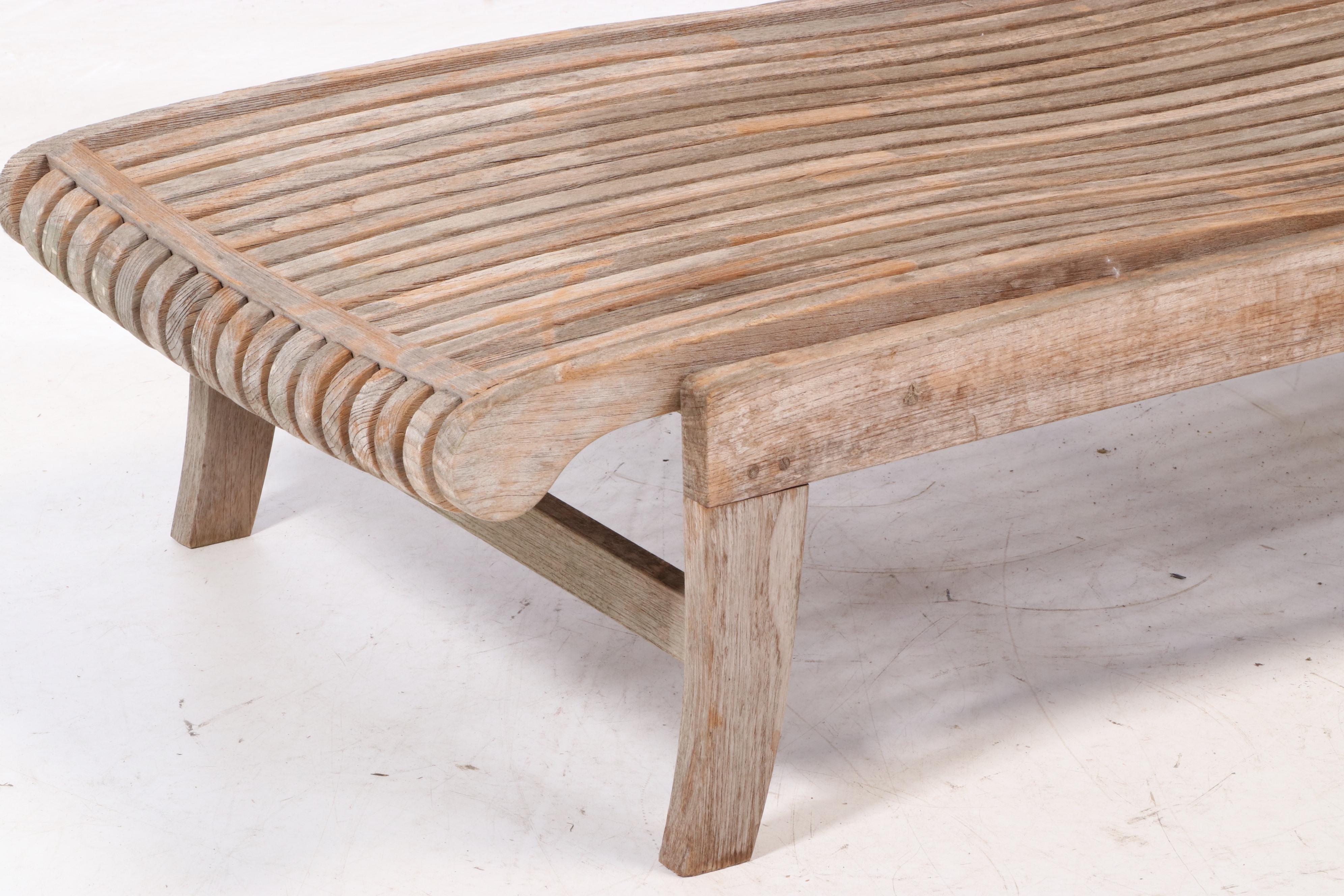 Avignon Collection by Smith & Hawken Teak Chaise Lounge Chairs