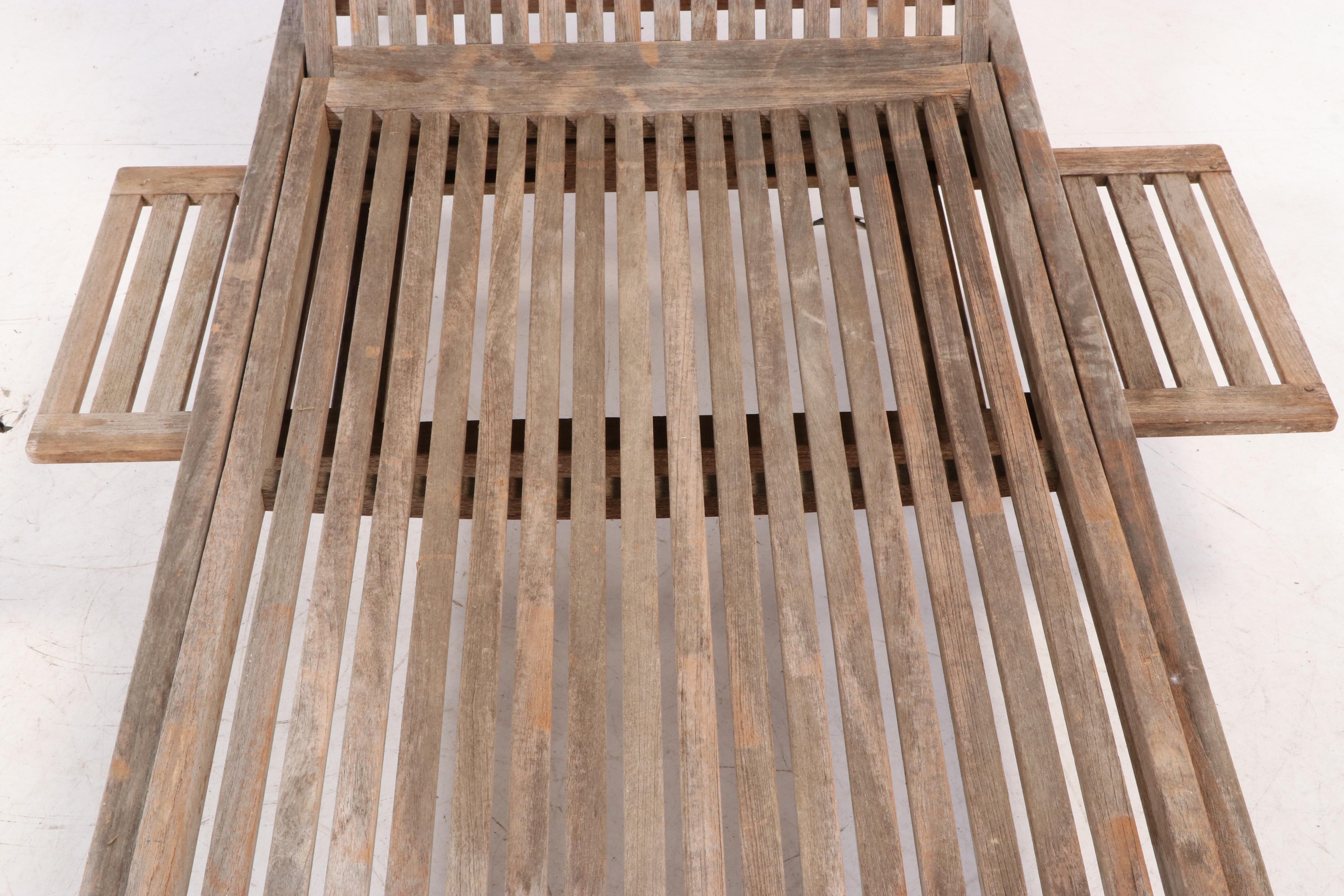 Avignon Collection by Smith & Hawken Teak Chaise Lounge Chairs