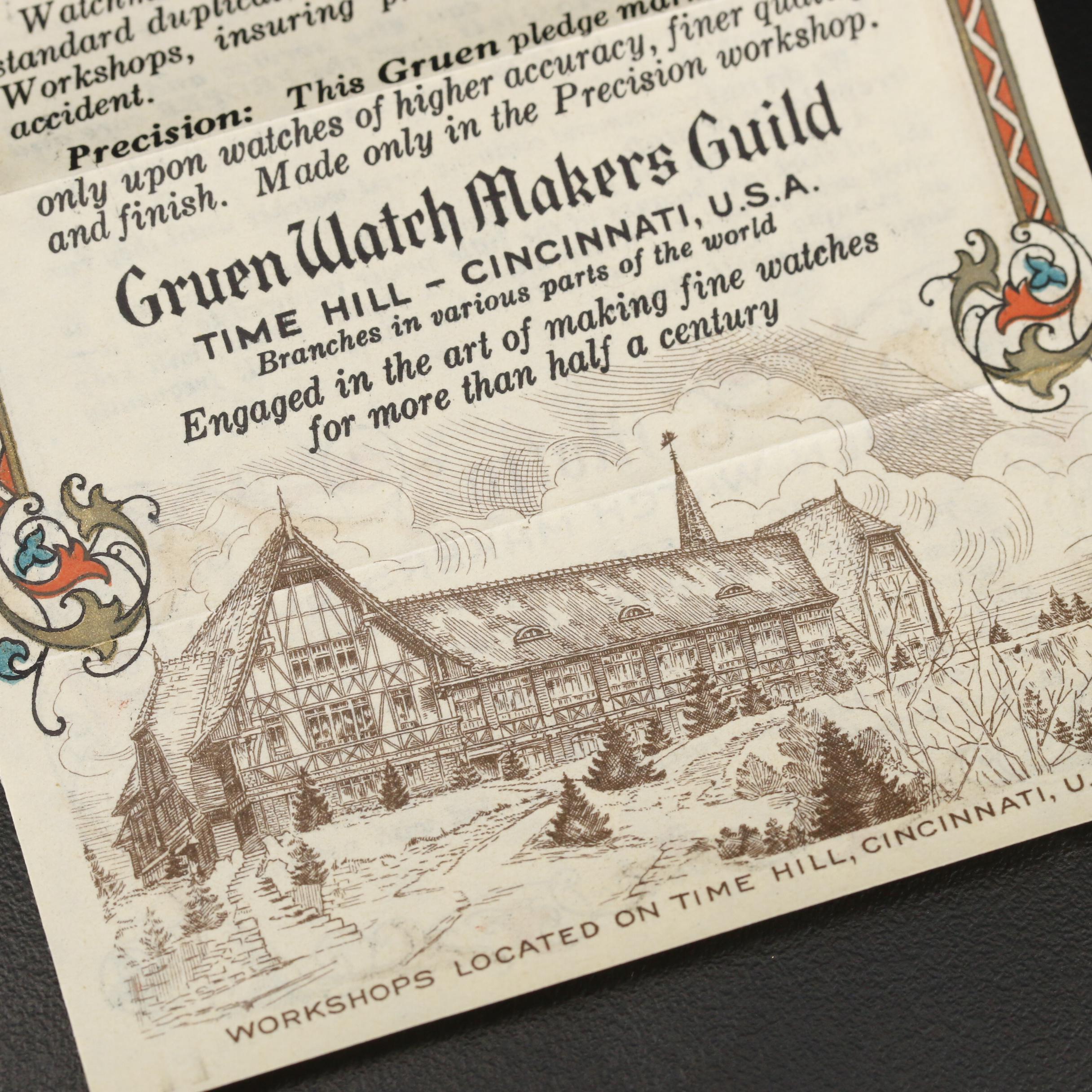 1920s Gruen Guild Gold Filled and Sterling Silver Watch