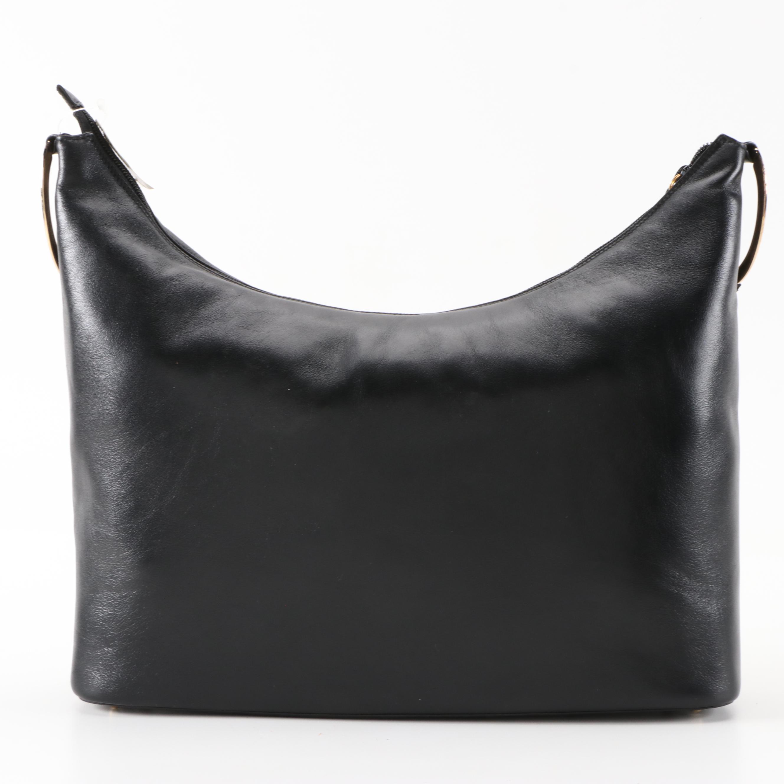 Gucci Heavy Chain Black Leather Shoulder Bag from Saks Fifth Avenue
