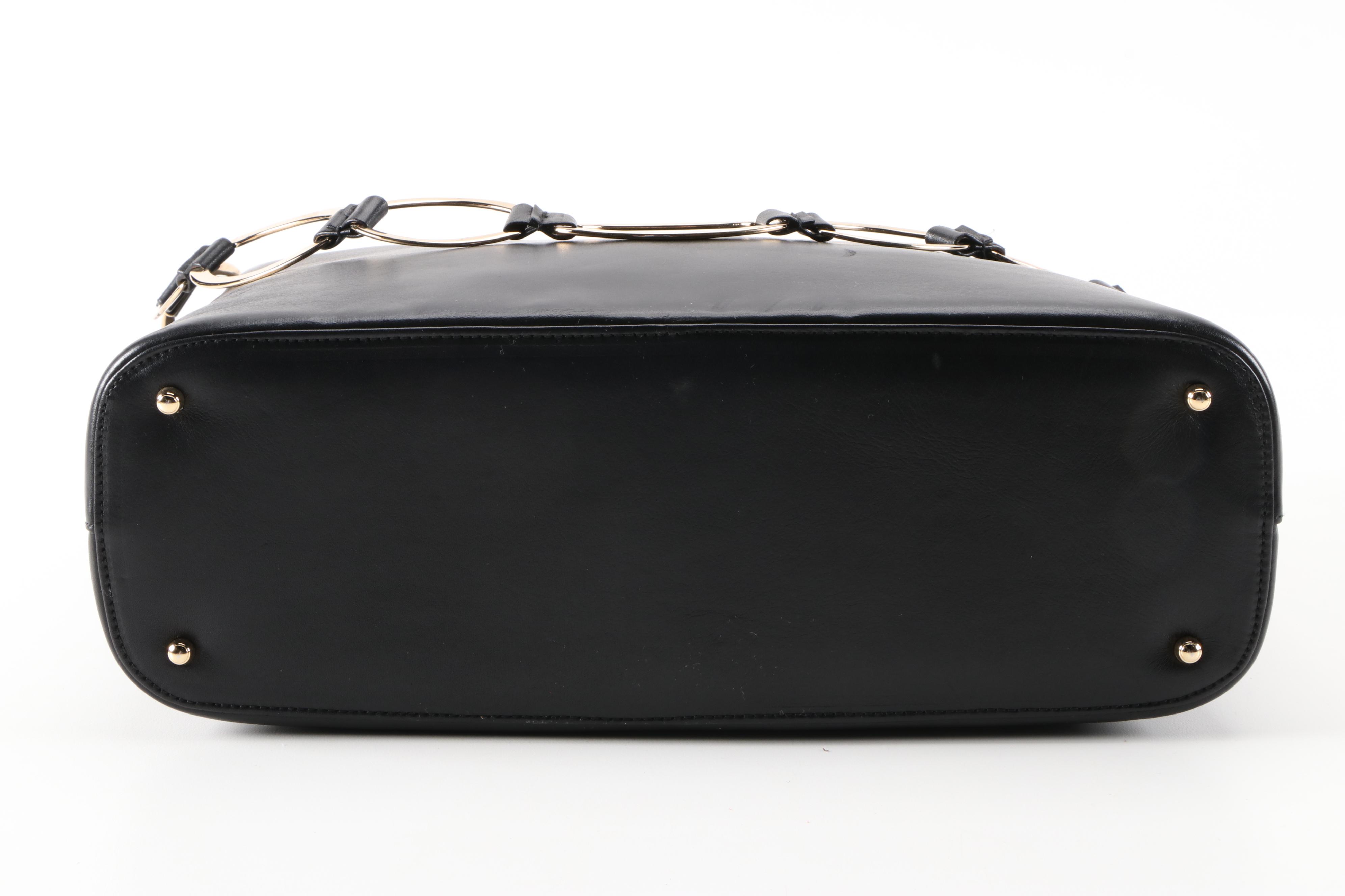 Gucci Heavy Chain Black Leather Shoulder Bag from Saks Fifth Avenue