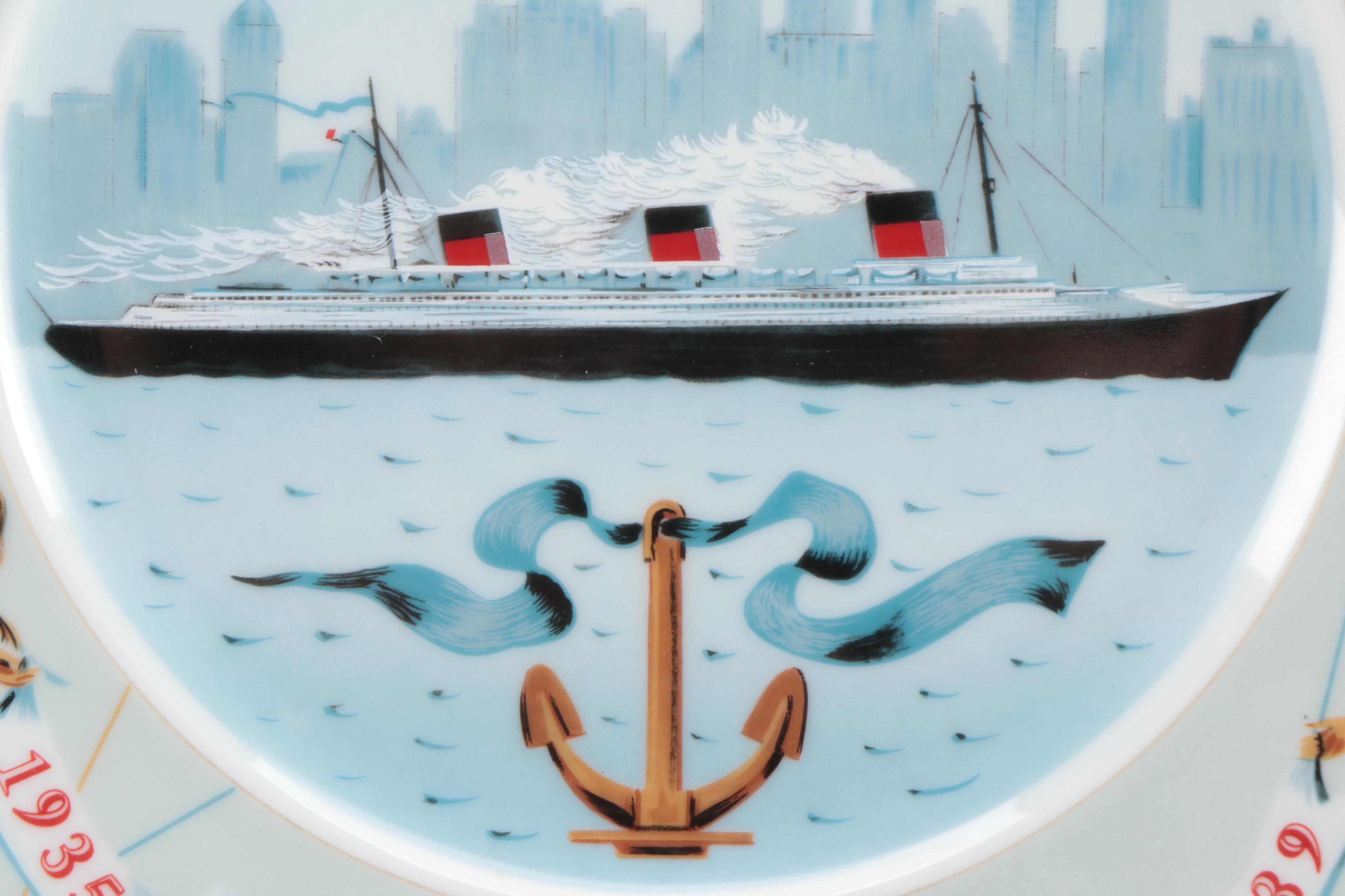 Haviland Limited Edition Porcelain Dinner Plates featuring the "Normandie"