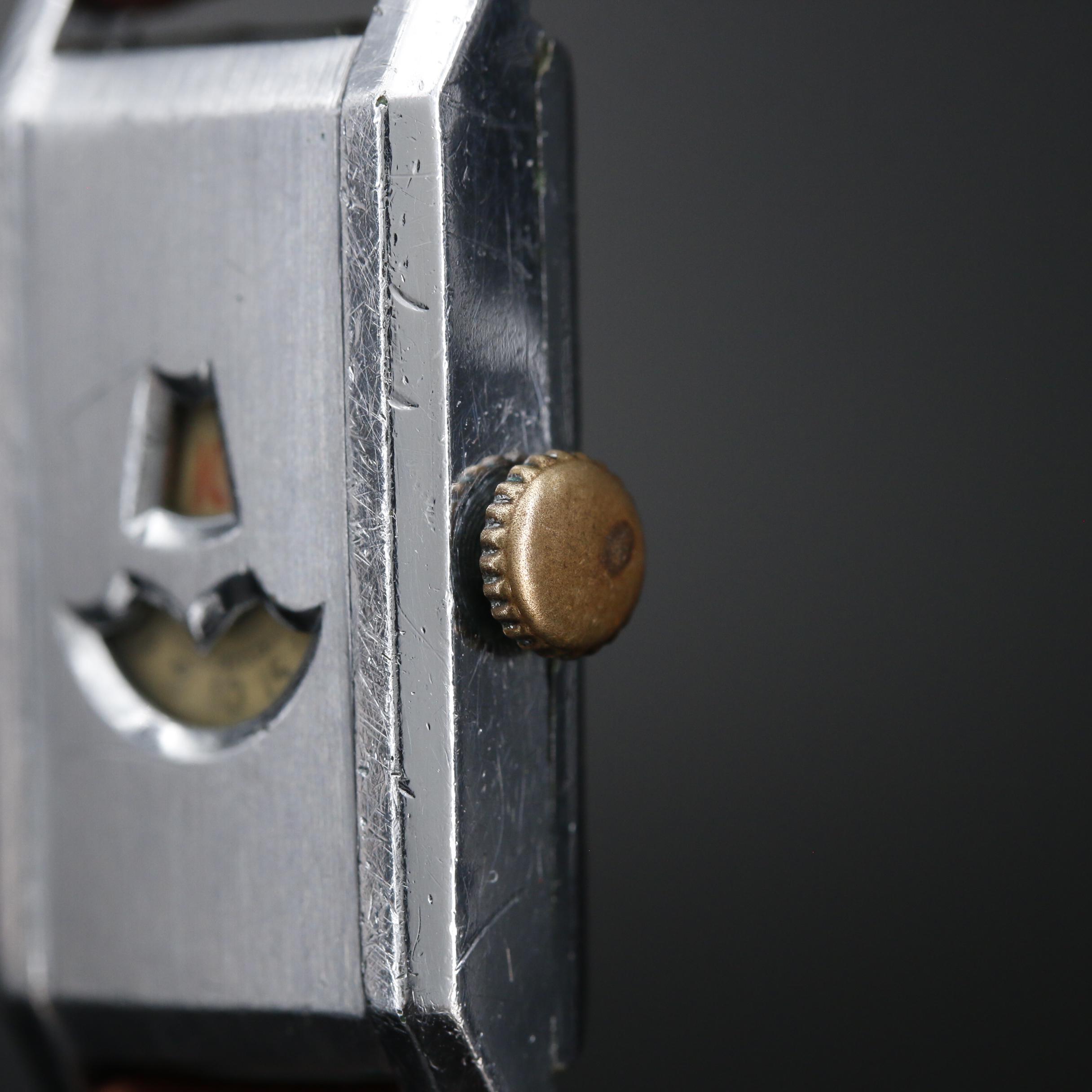 Vintage A. Schild "Jump Hour" Chrome Plated Stem Wind Watch