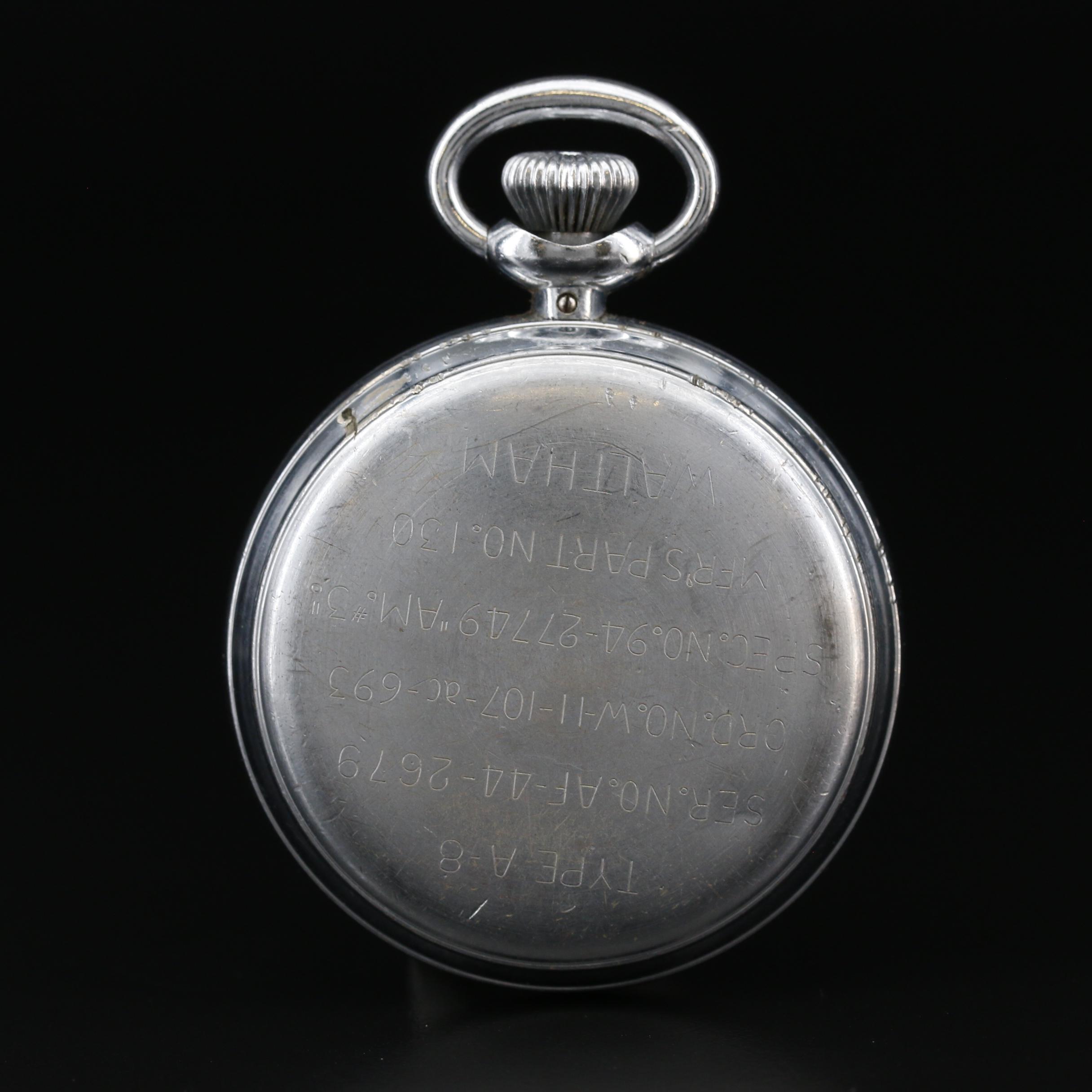 1943 Waltham "A-8" U.S. Military Ground Speed Stopwatch