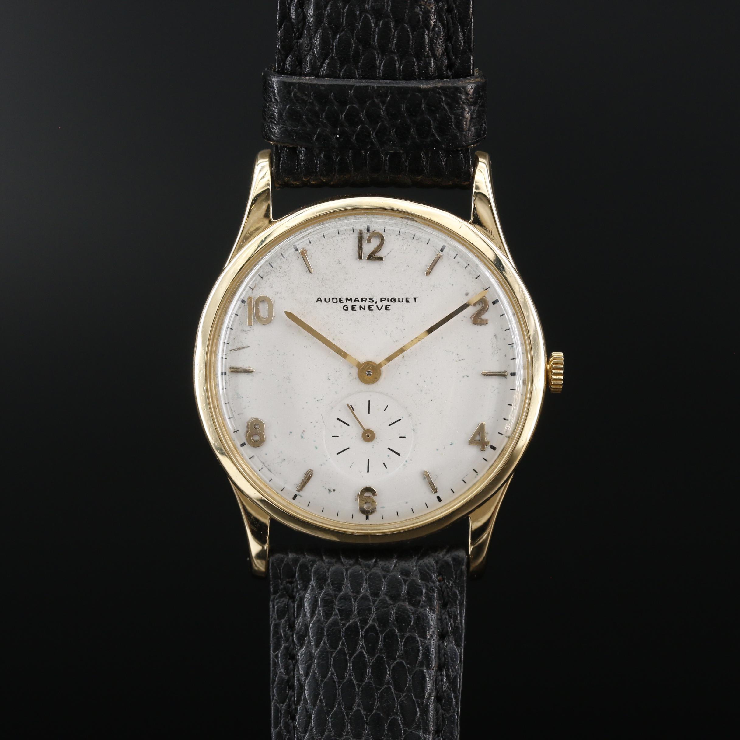 Vintage Audemars Piguet 18K Gold Stem Wind Watch