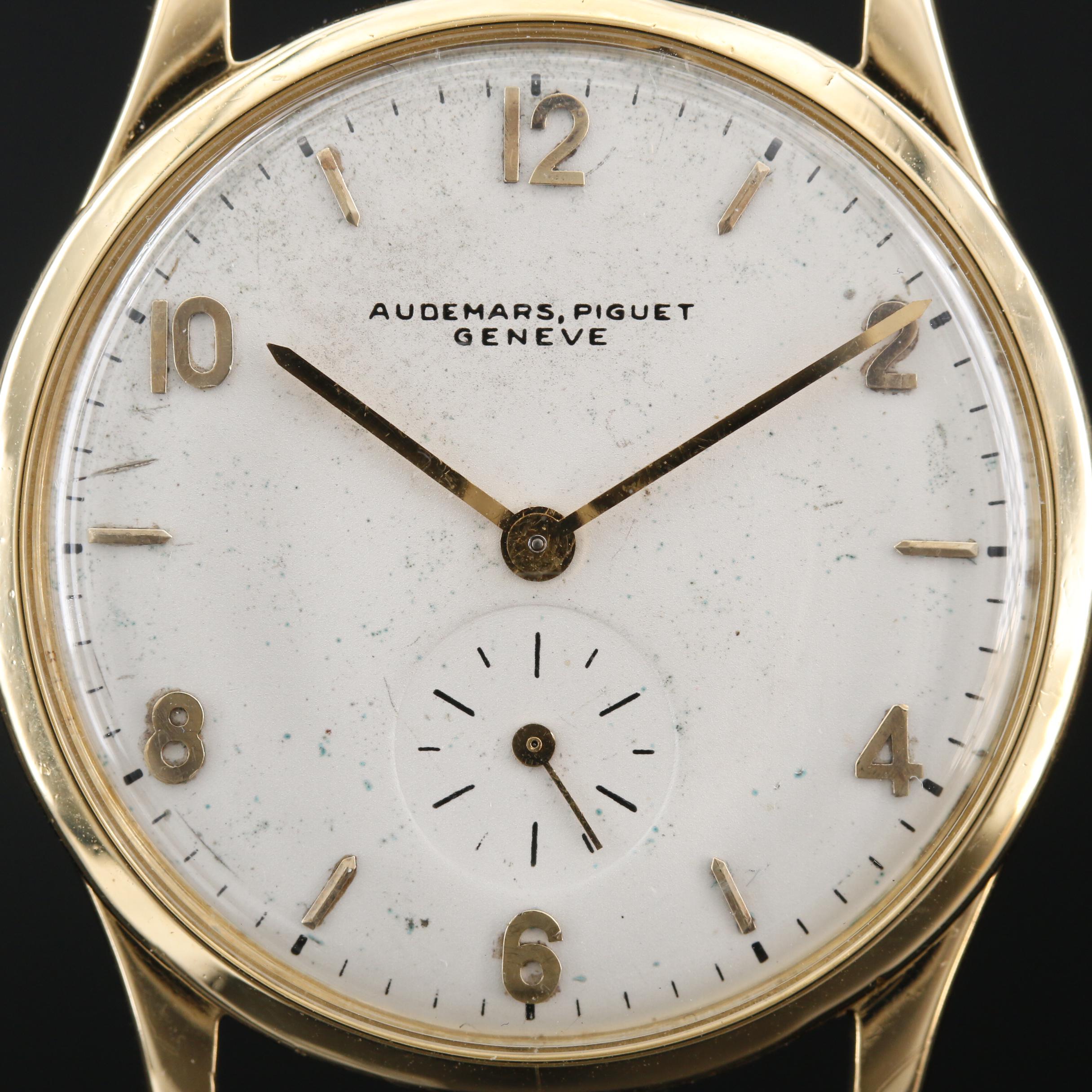 Vintage Audemars Piguet 18K Gold Stem Wind Watch