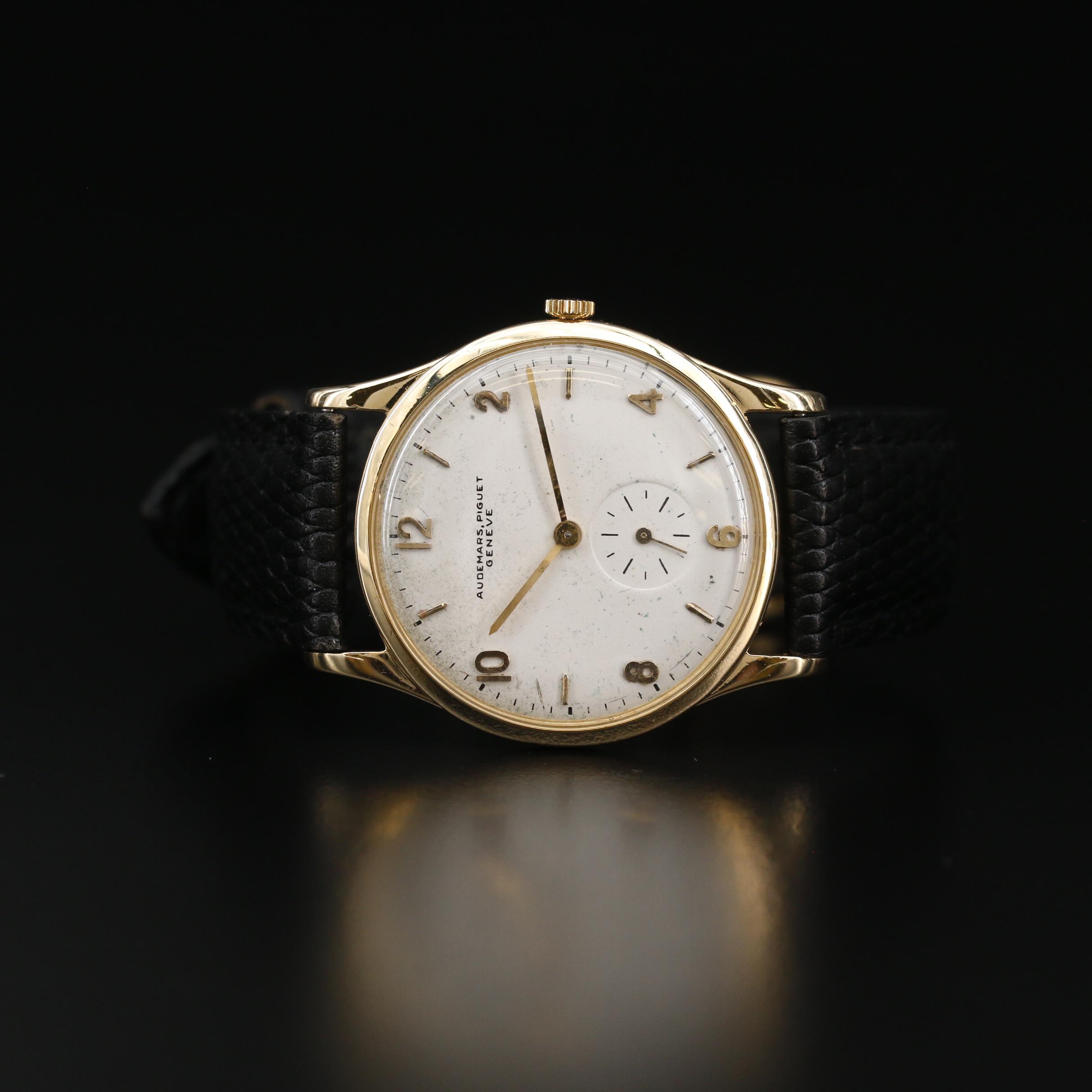 Vintage Audemars Piguet 18K Gold Stem Wind Watch