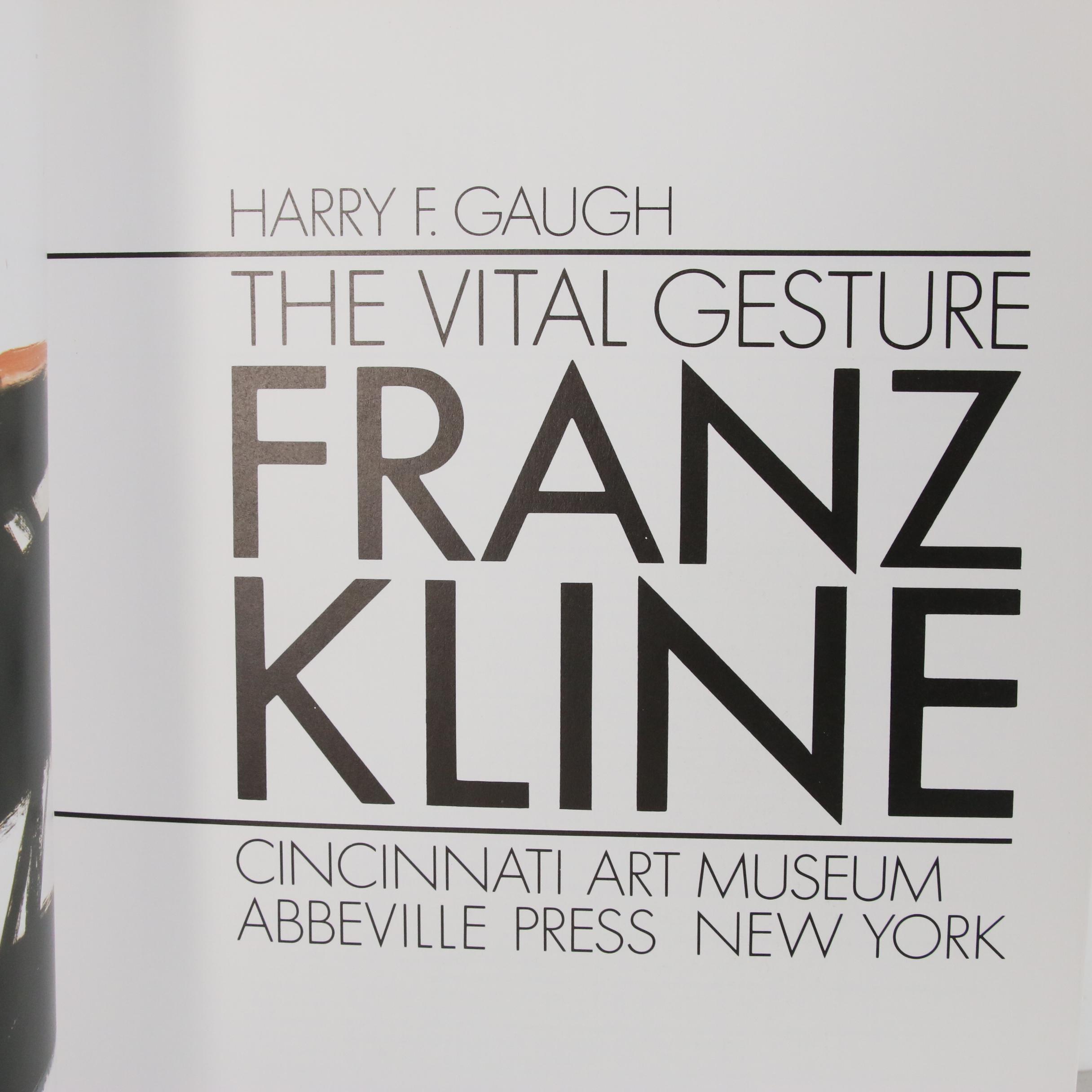 Franz Josef Kline Abstract Expressionist Oil Painting, Circa 1947 with Catalogue