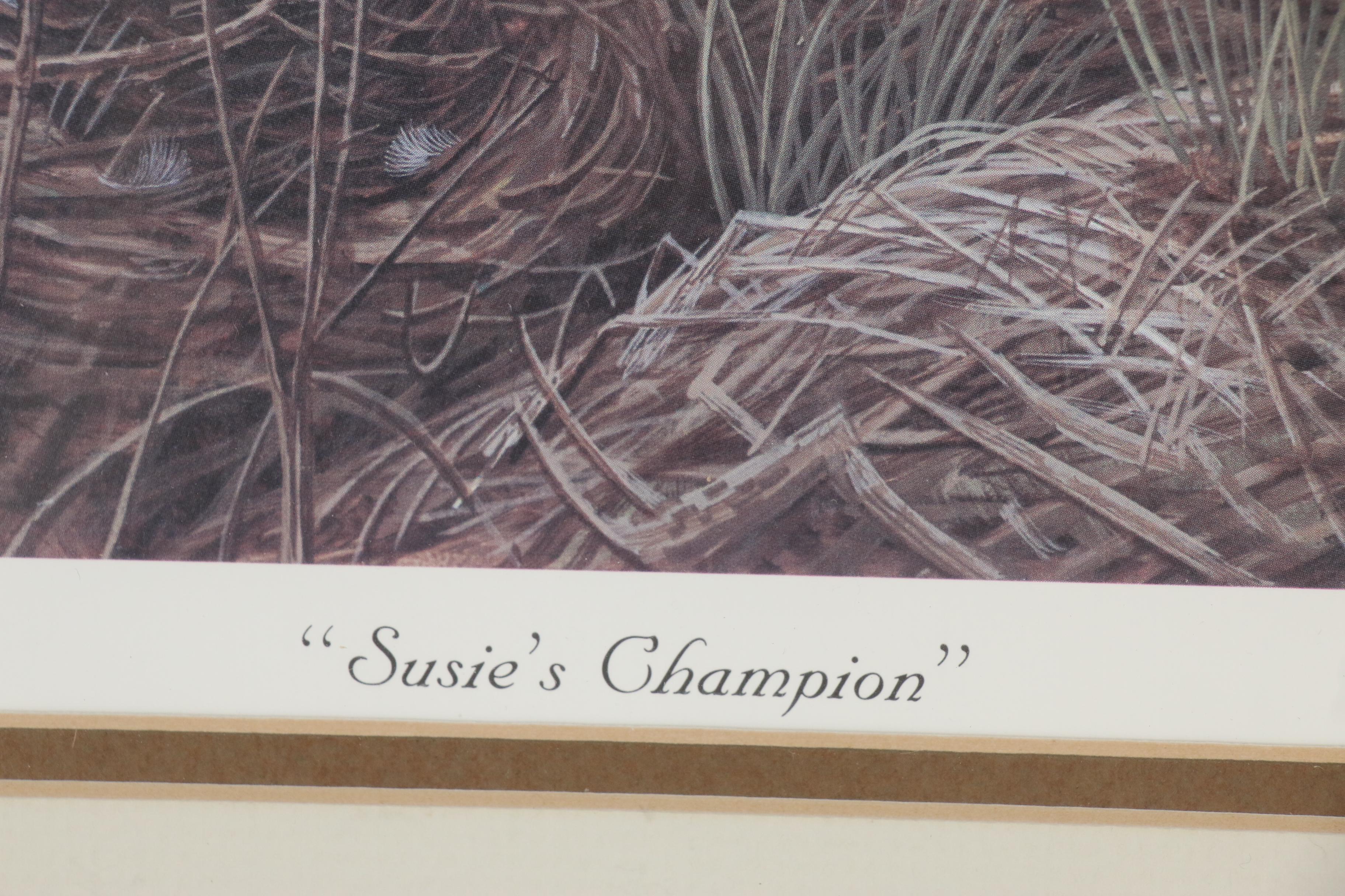 Dan R. Perotti Limited Edition Offset Lithograph "Susie's Champion"