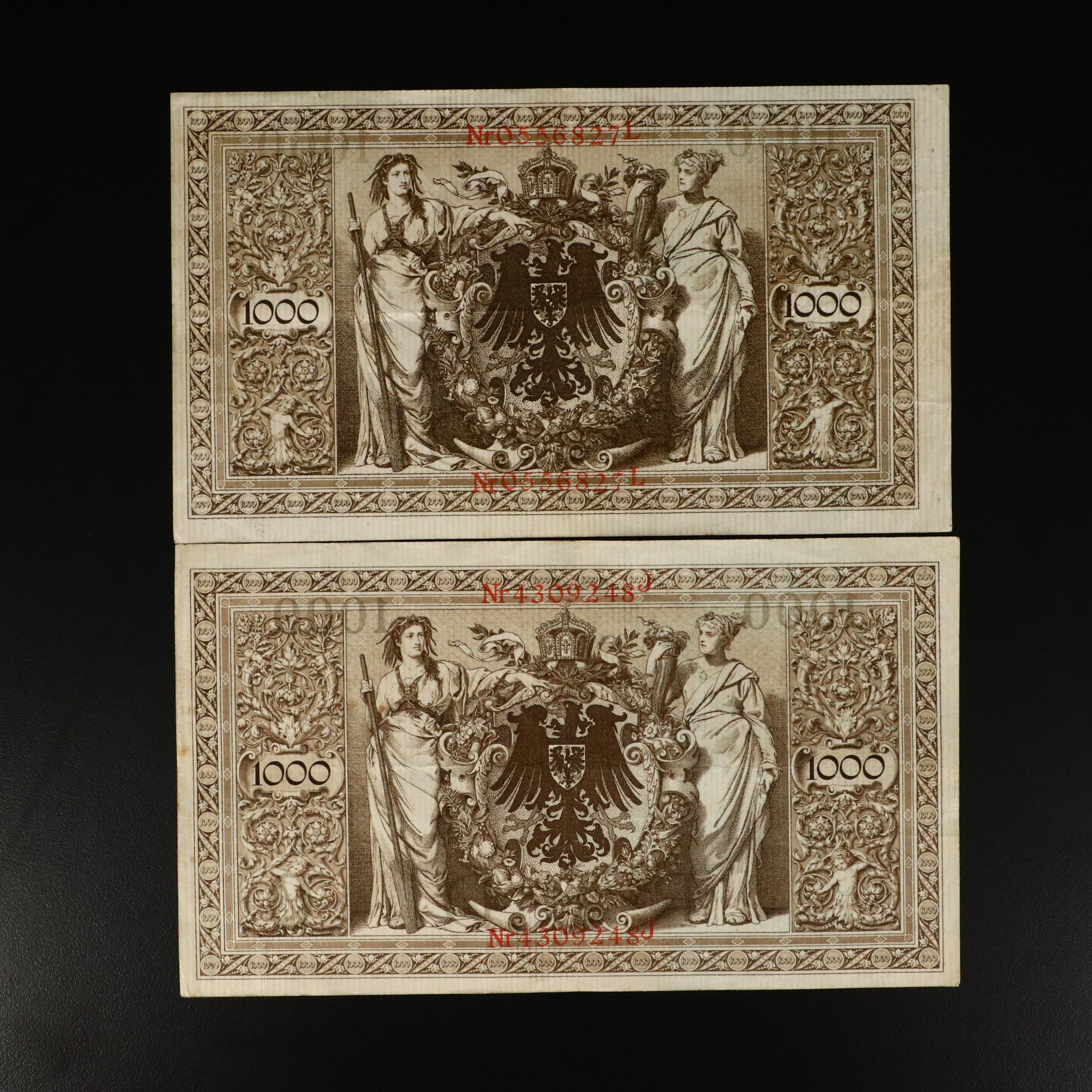 Vintage International Currency, Early 20th Century