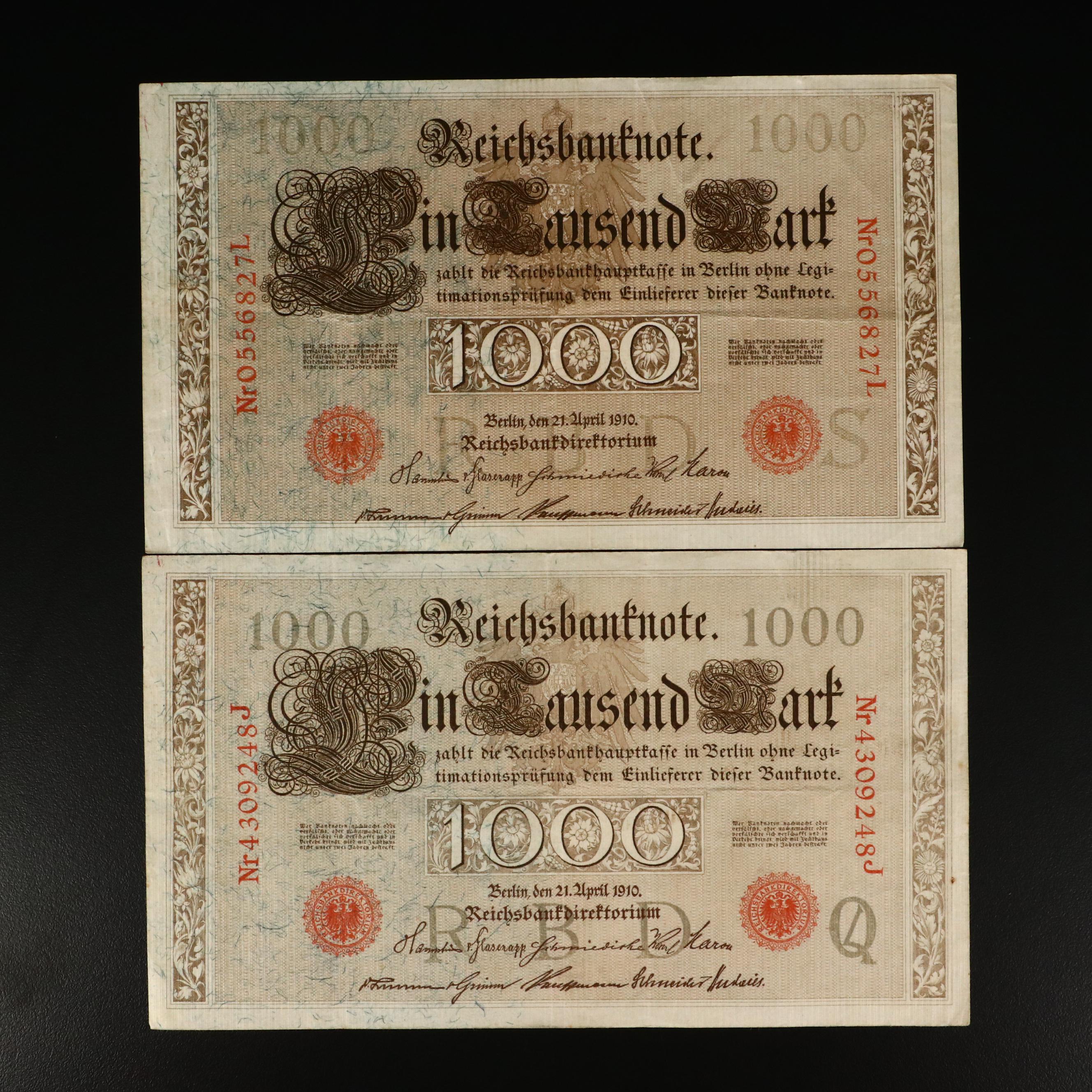 Vintage International Currency, Early 20th Century