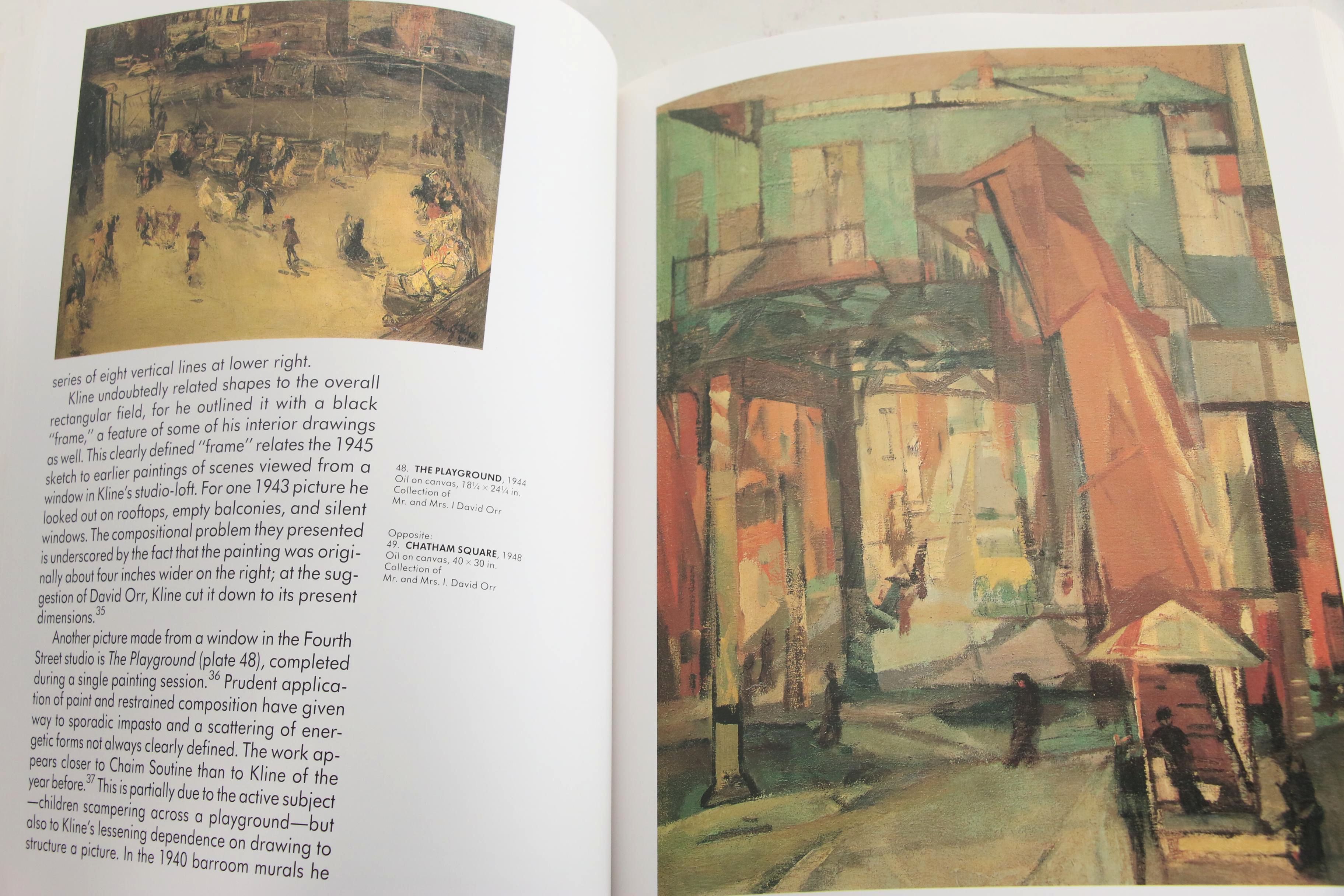 Franz Josef Kline Abstract Expressionist Oil Painting, Circa 1947 with Catalogue