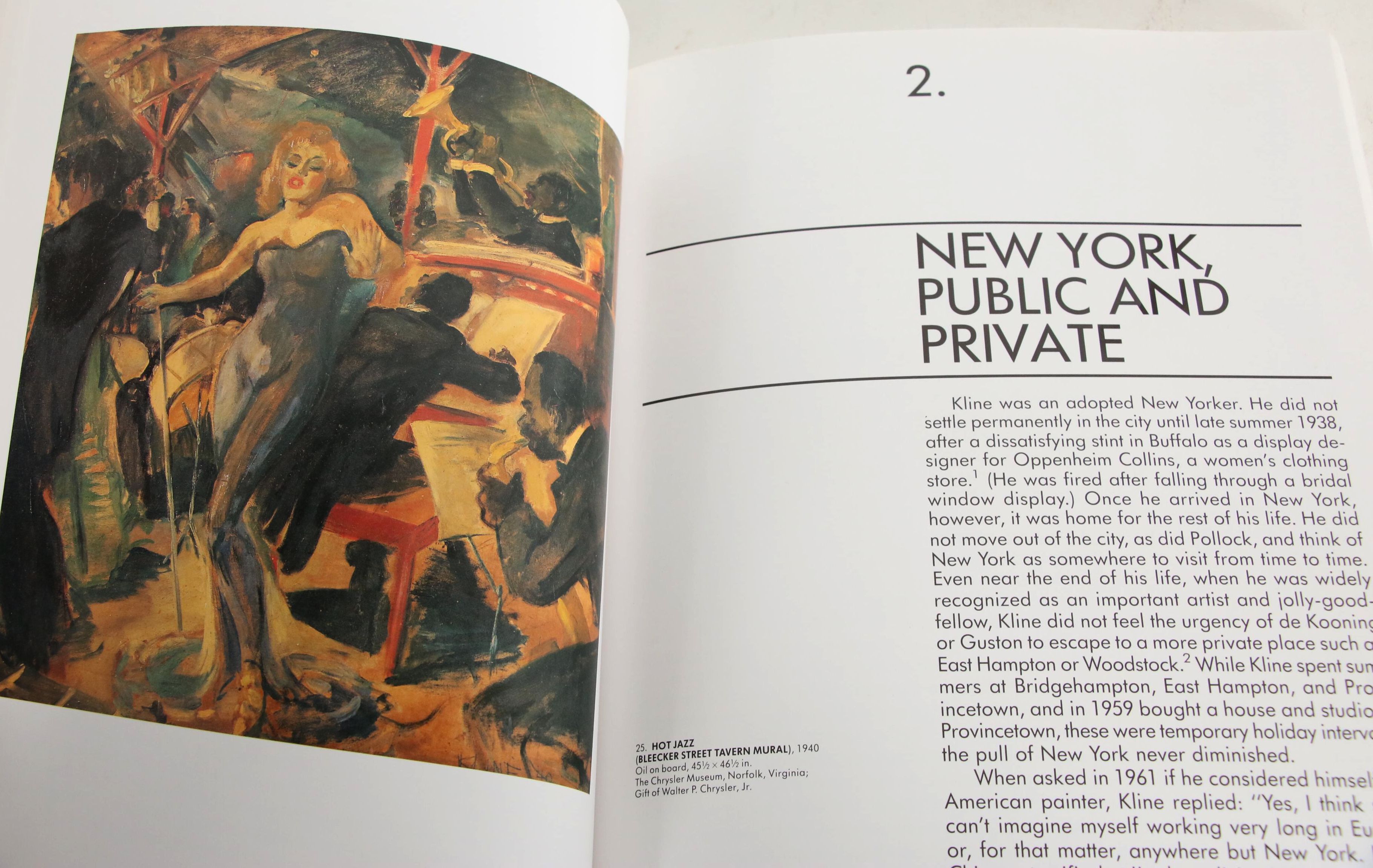 Franz Josef Kline Abstract Expressionist Oil Painting, Circa 1947 with Catalogue