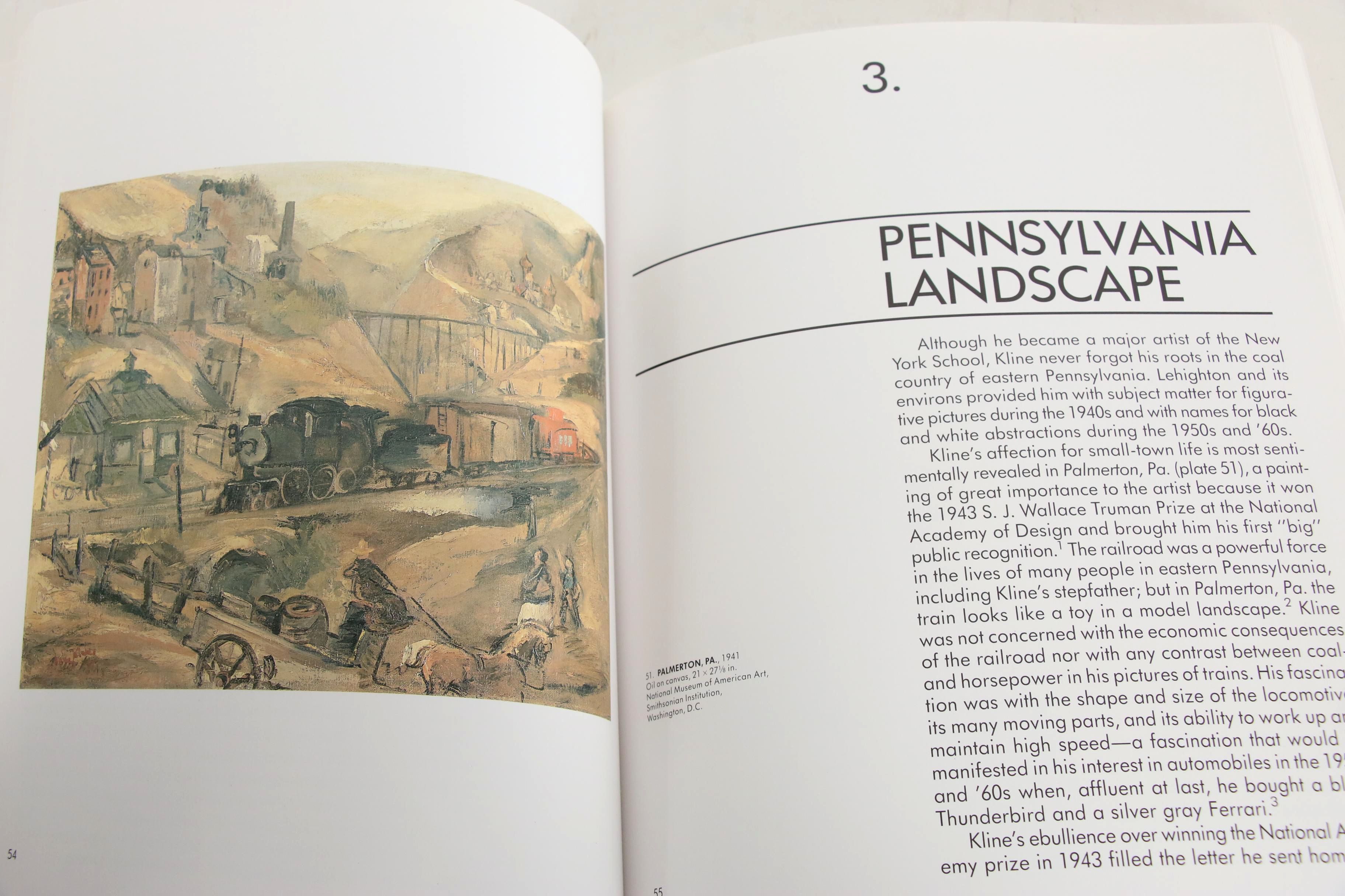 Franz Josef Kline Abstract Expressionist Oil Painting, Circa 1947 with Catalogue