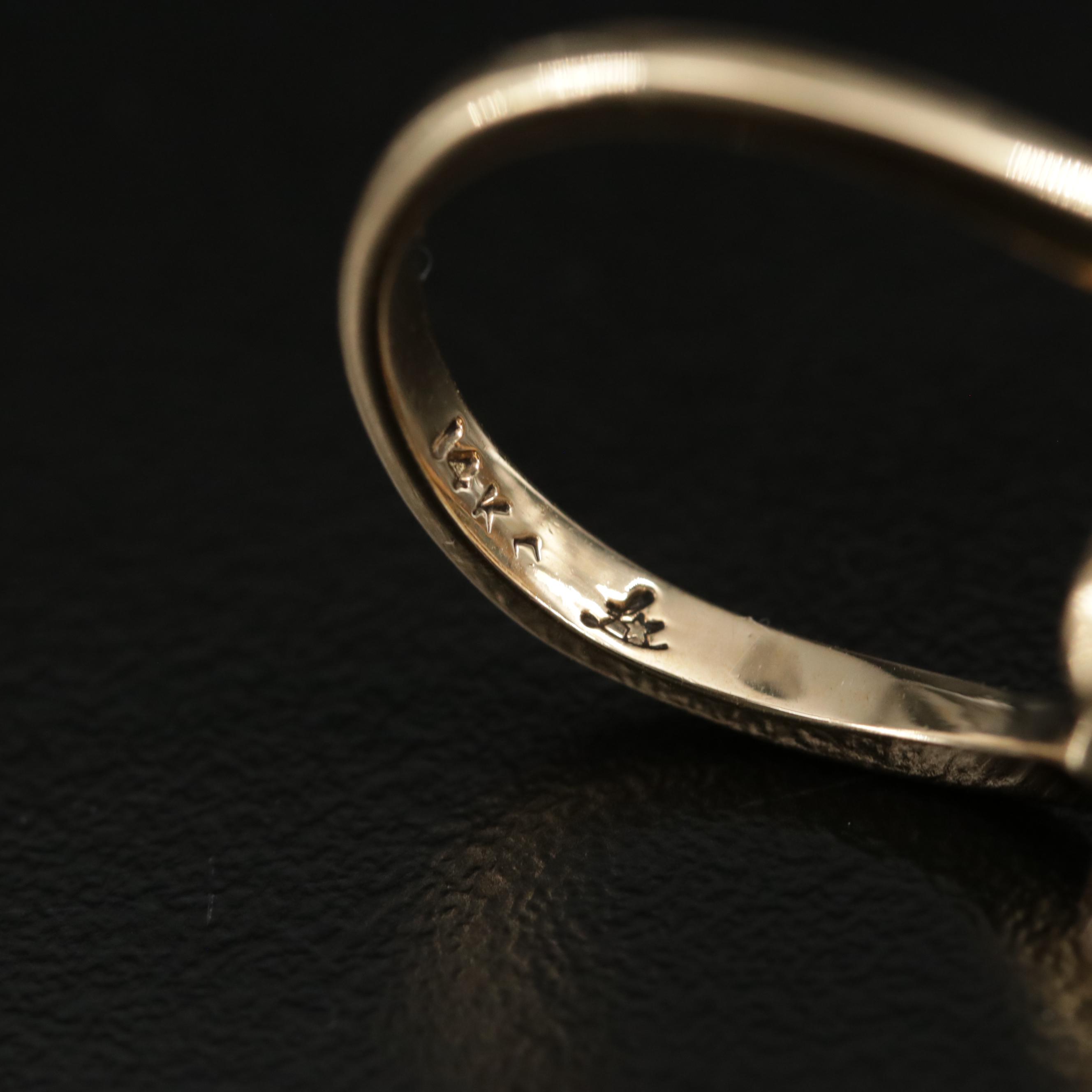 Vintage Wedgwood 14K Jasperware and Seed Pearl Cameo Ring