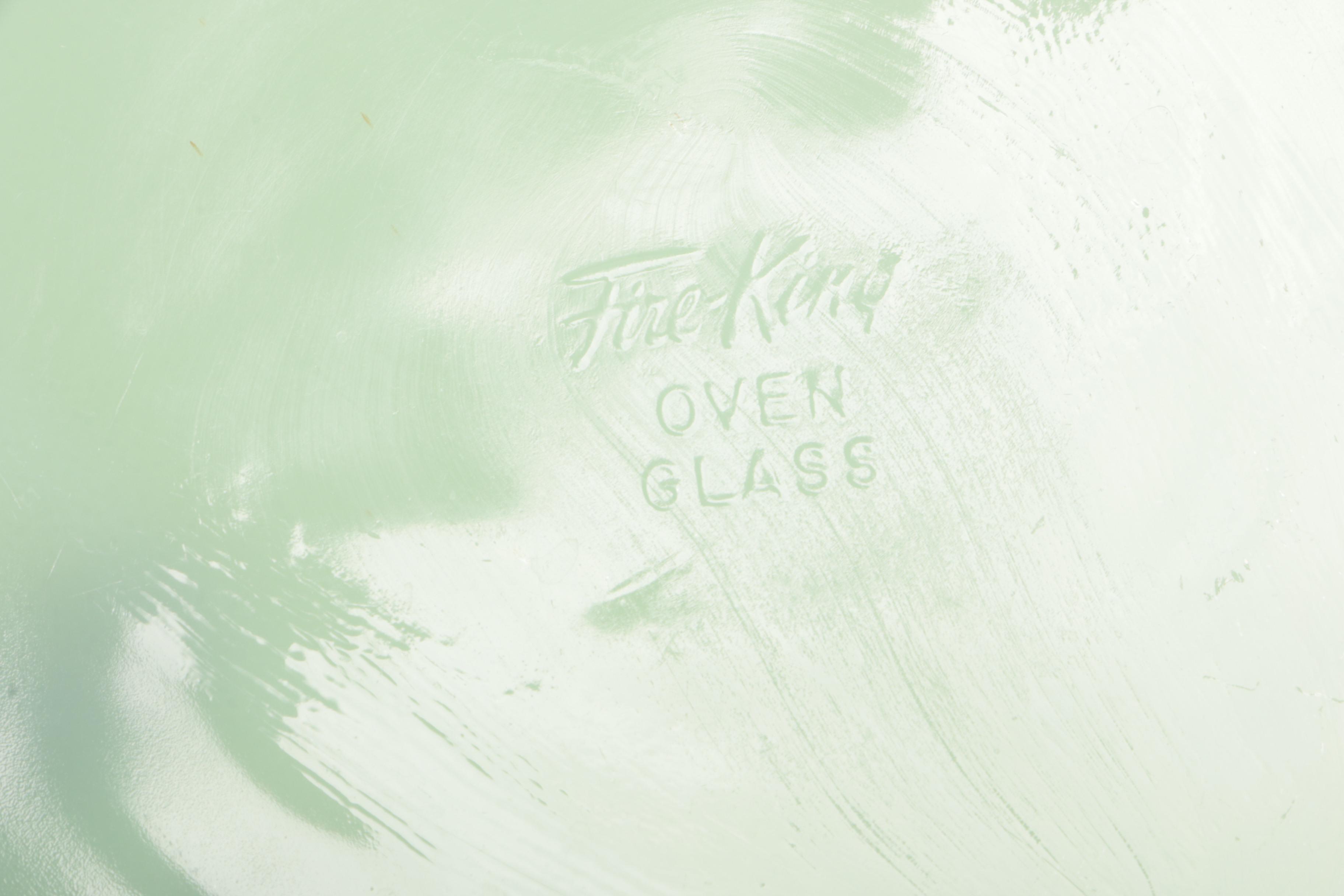 Anchor Hocking Fire-King "Jane Ray Jadeite" Glass Dinnerware