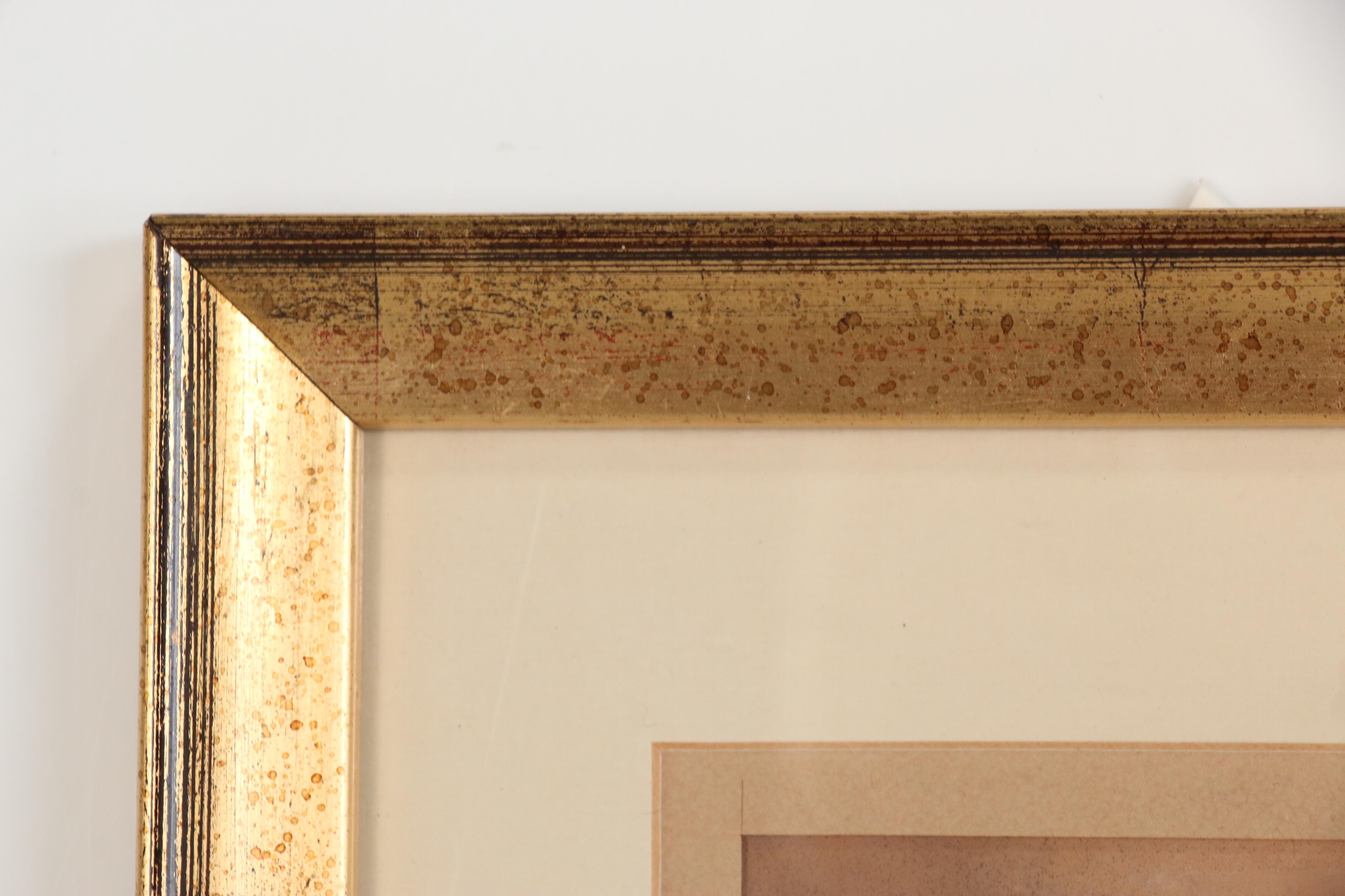 John Sagartz Pastel Drawing of Village Scene "Povera Assisi"