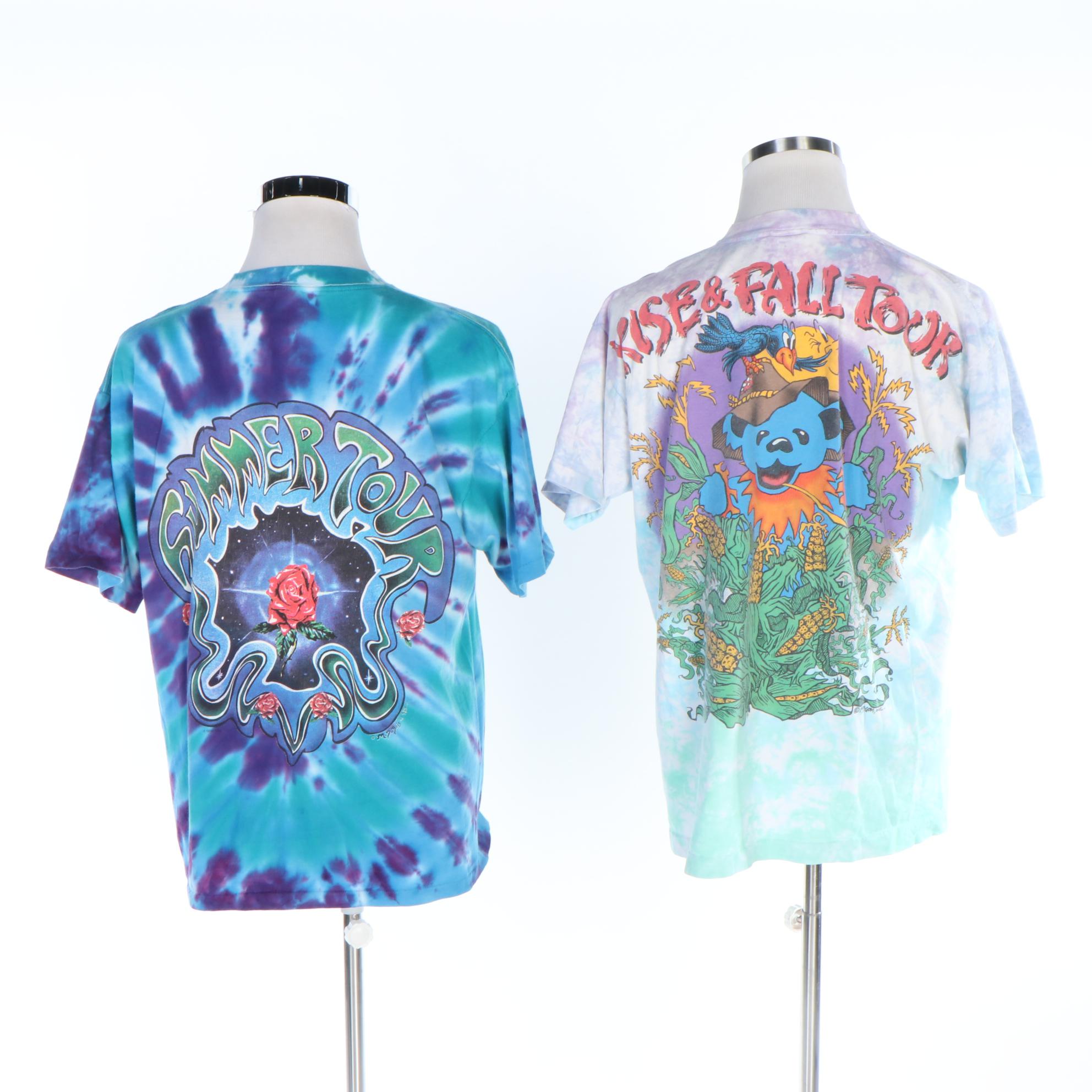 Grateful Dead 1993 Summer Tour and Rise & Fall Tour T-Shirts