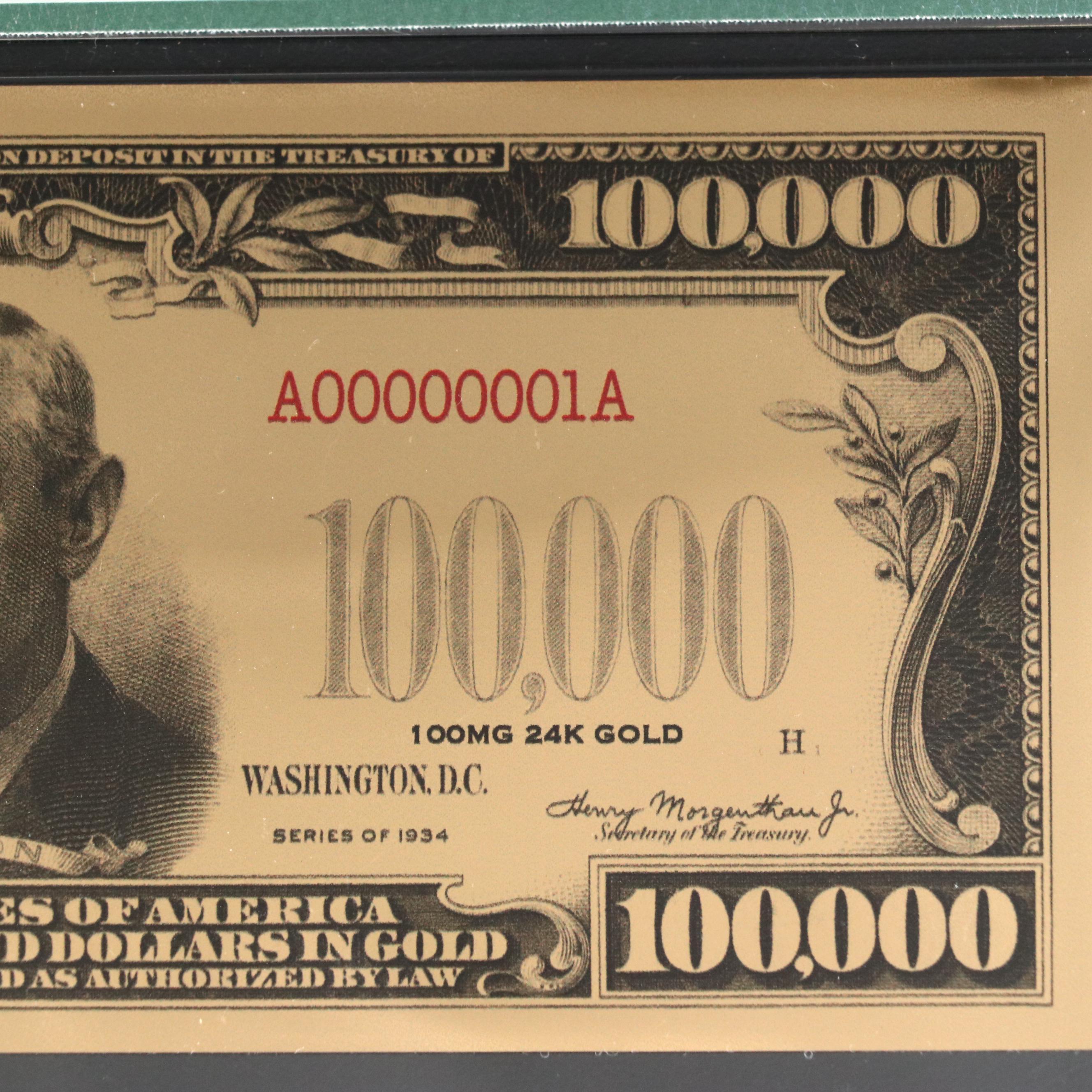 PMG Graded Gem Uncirculated "Smithsonian Edition" Gold Certificate