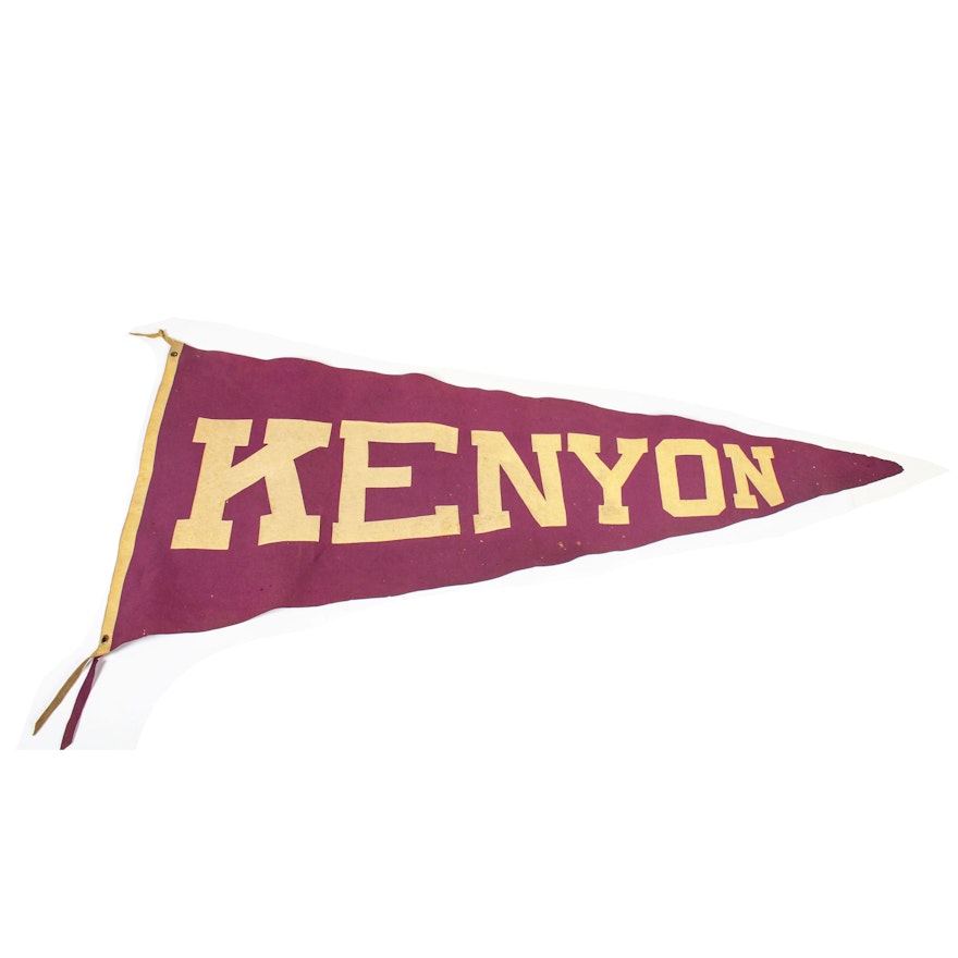Kenyon College Pennant, Vintage