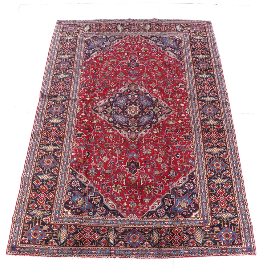 8'7 x 12'7 Hand-Knotted Persian Wool Rug