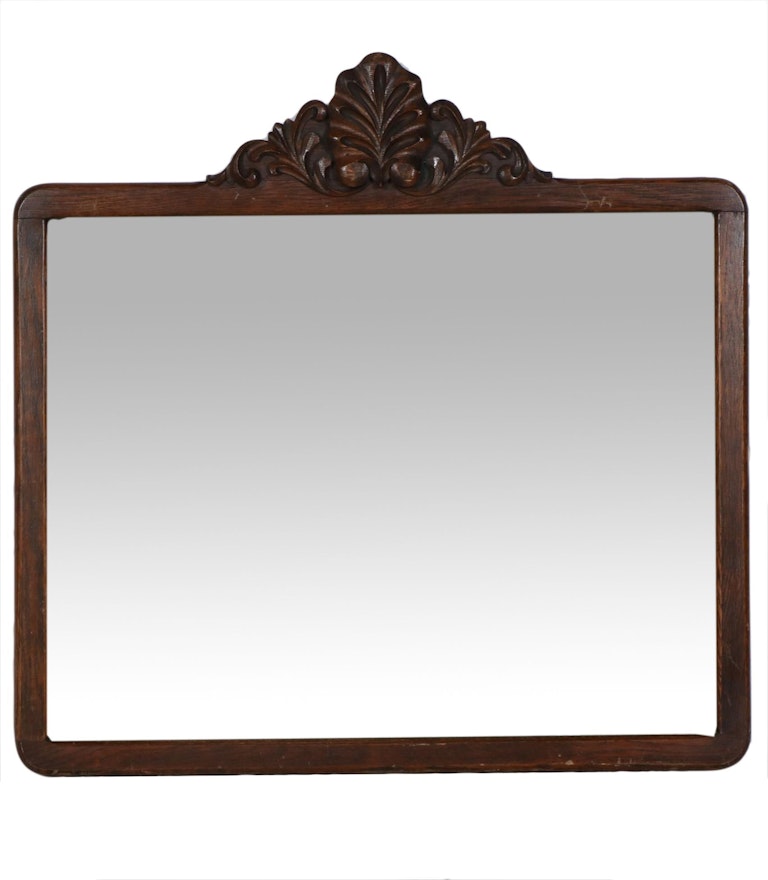 Carved Wood Wall Mirror