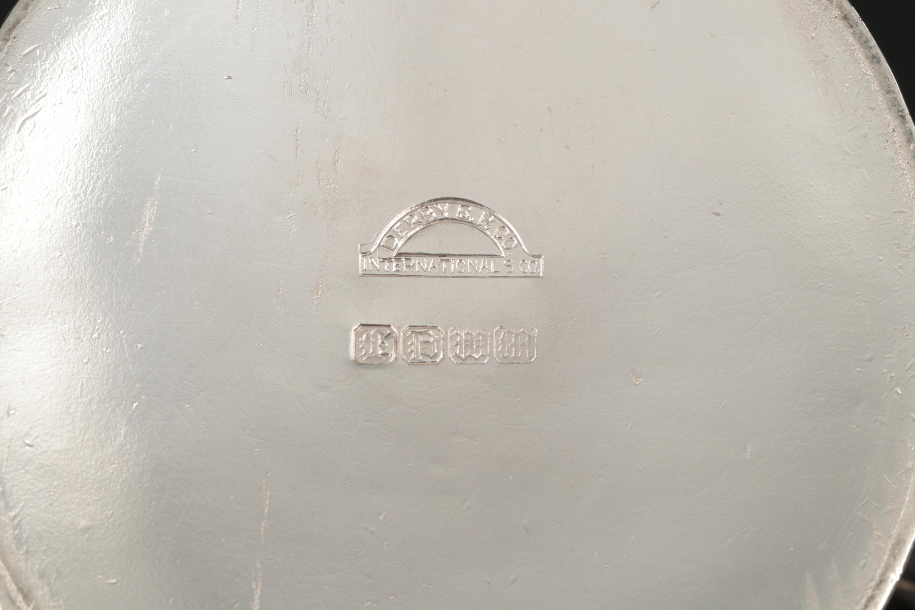 Mappin & Webb Silver Plate Sugar Scuttle and Derby Silver Plate Cream Pitcher