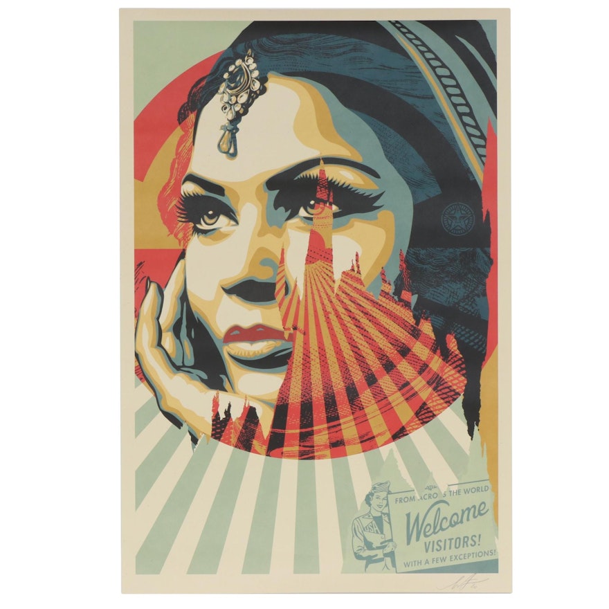 Shepard Fairey Offset Poster "Target Exceptions" , 2020