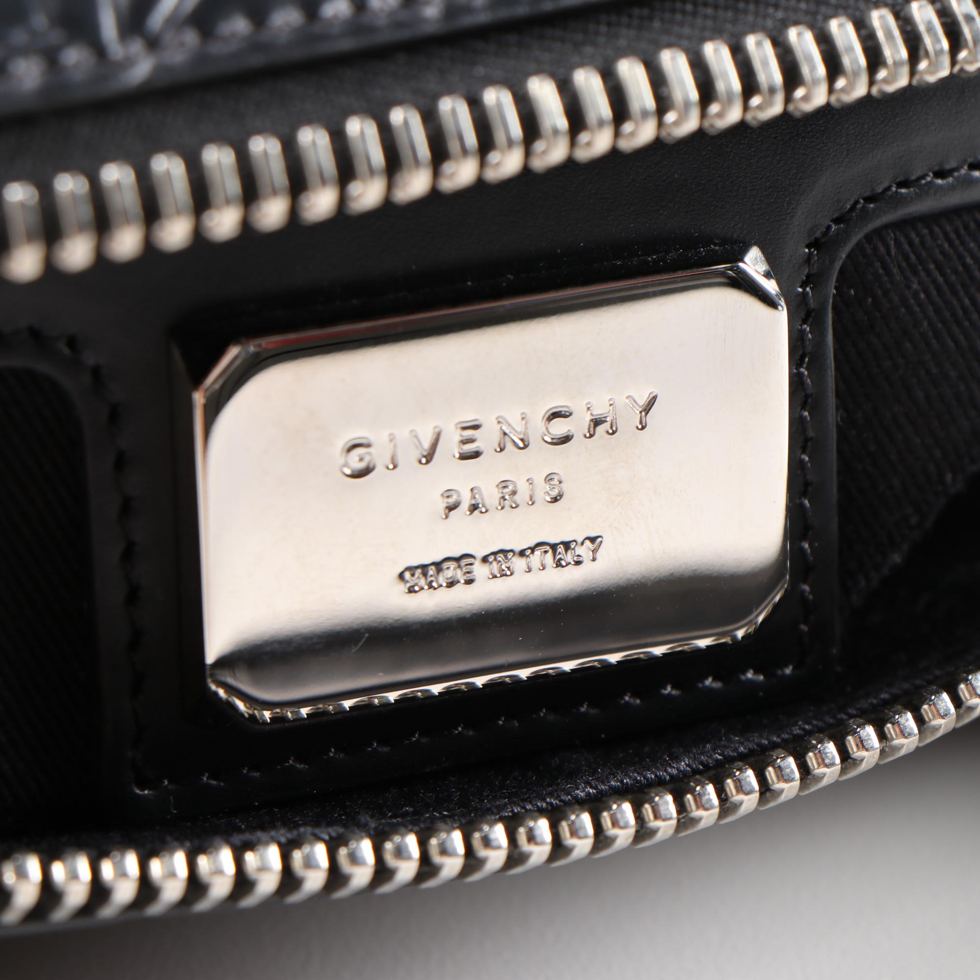 Givenchy and Stars Embossed Black Leather Lucrezia Travel Duffel