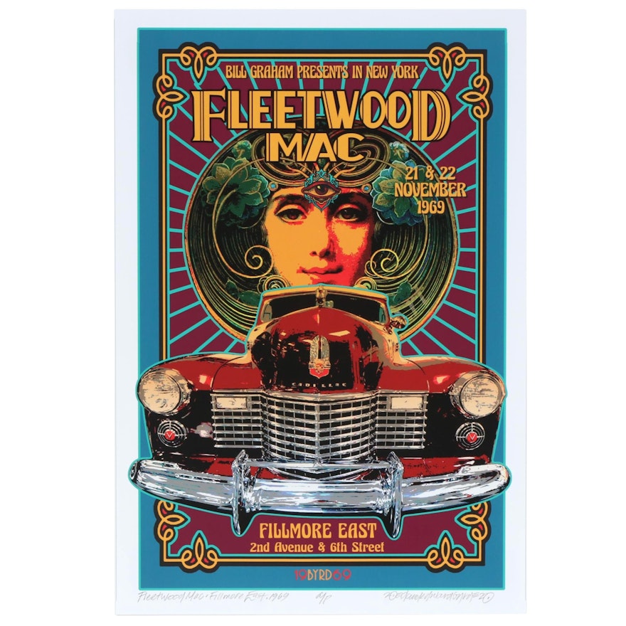 David Edward Byrd Giclée "Fleetwood Mac at the Fillmore East 1969", 2020