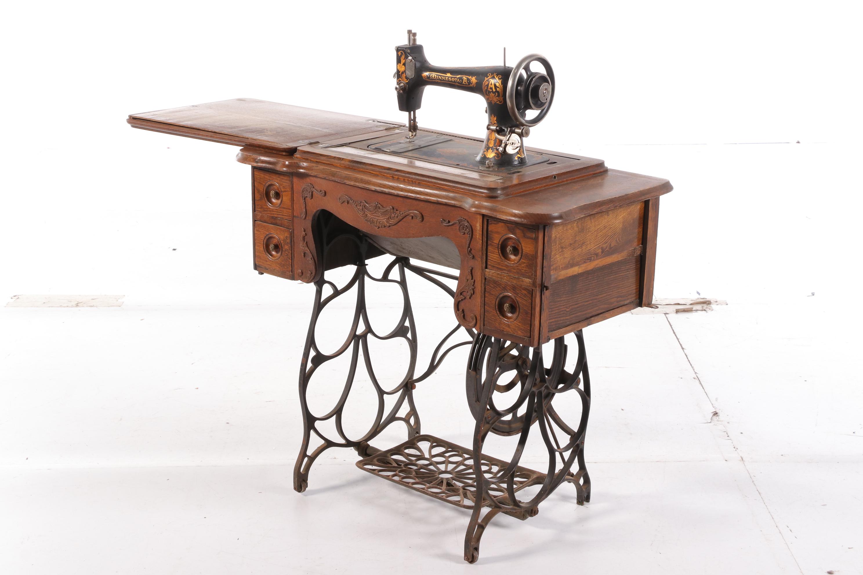 Minnesota "Model A" Sewing Machine with Original Receipt, Early 20th Century