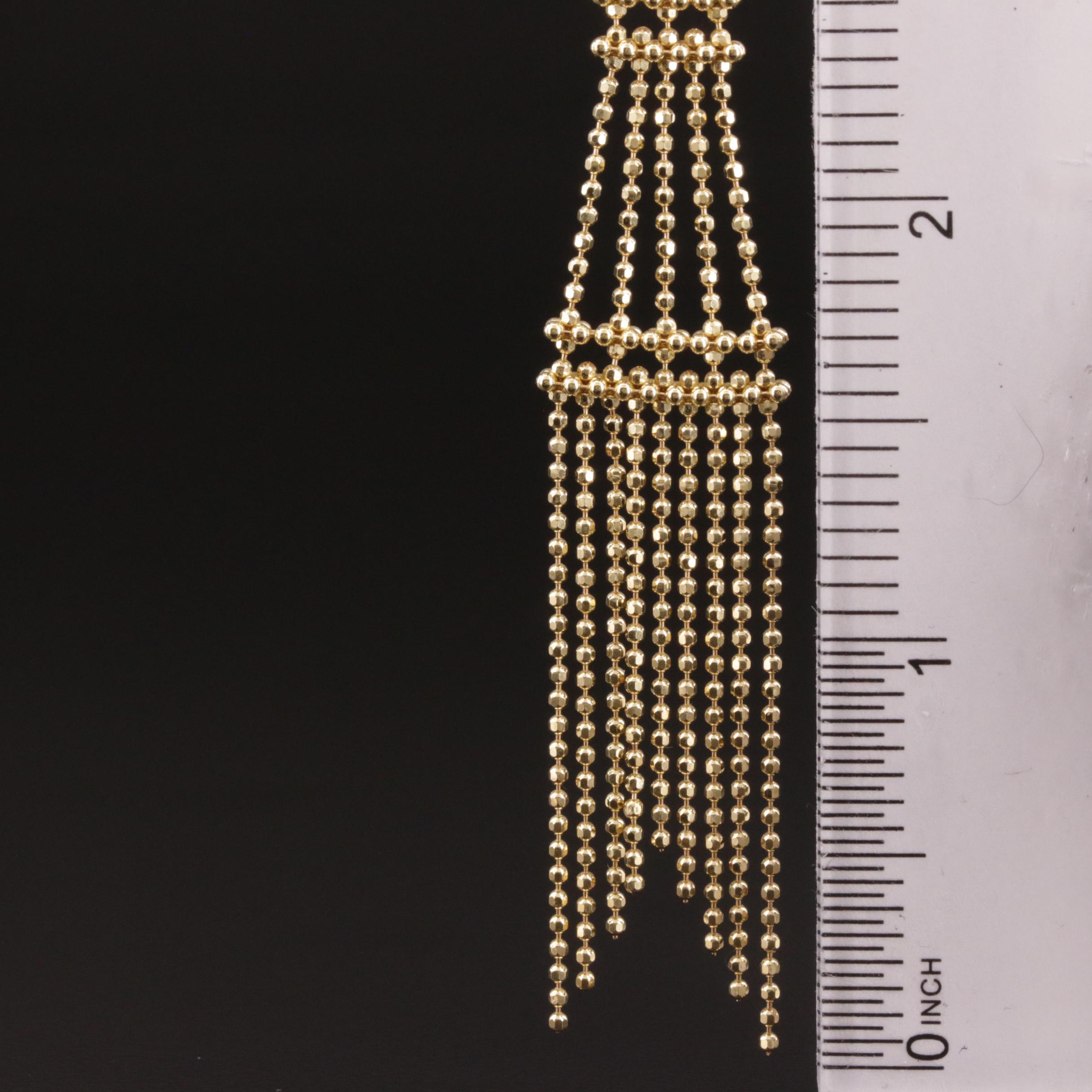 Tiffany & Co 18K Fringe Tower Necklace