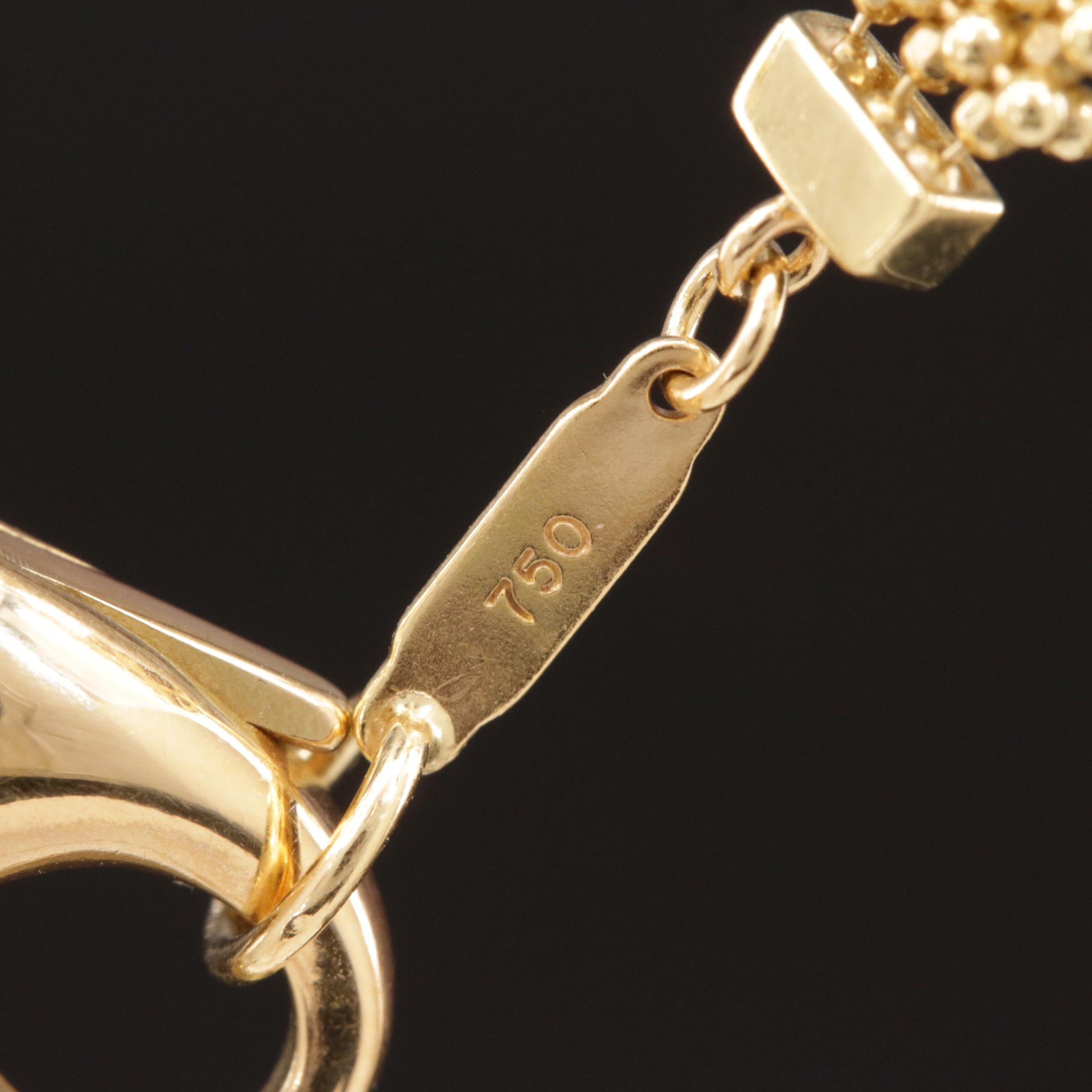 Tiffany & Co 18K Fringe Tower Necklace