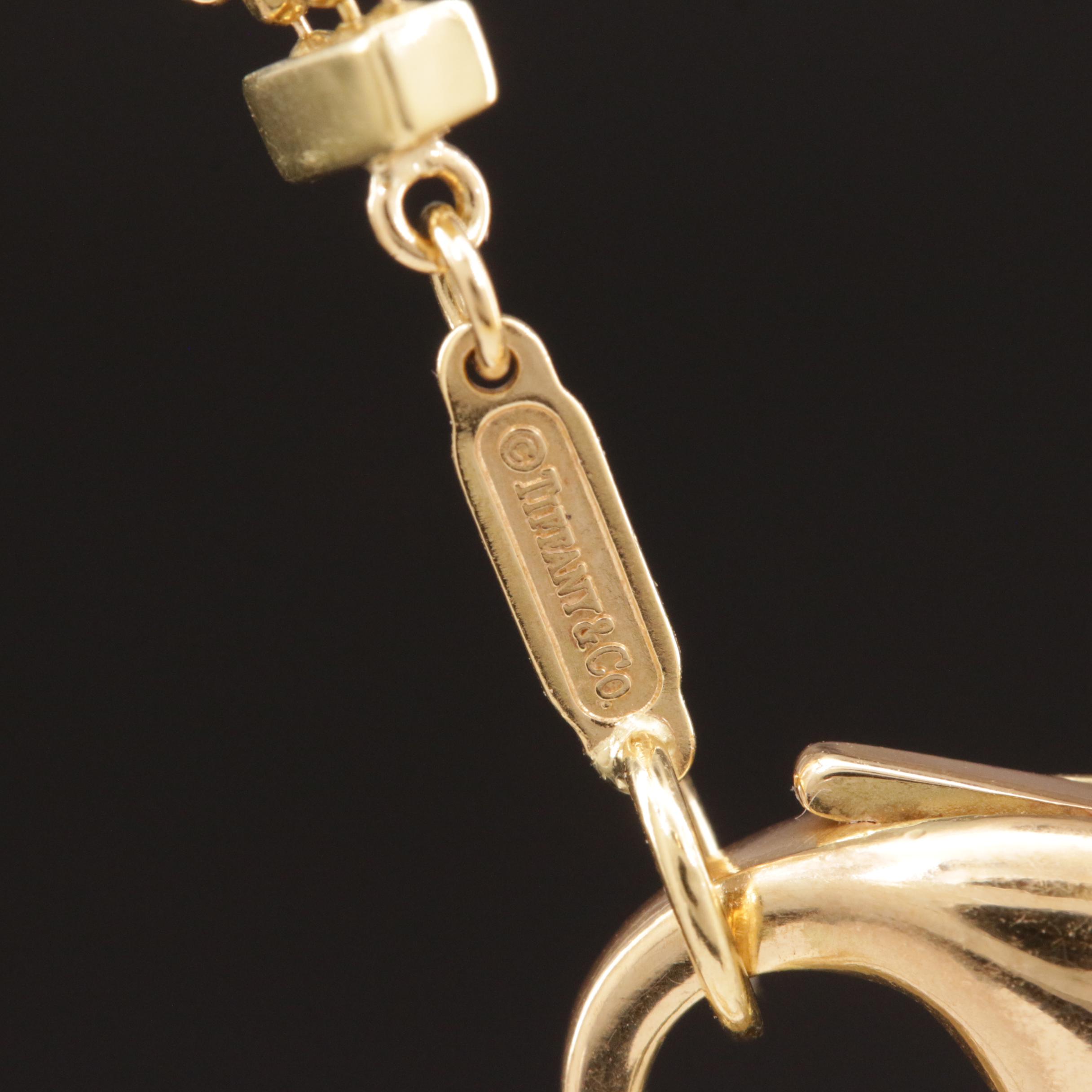 Tiffany & Co 18K Fringe Tower Necklace