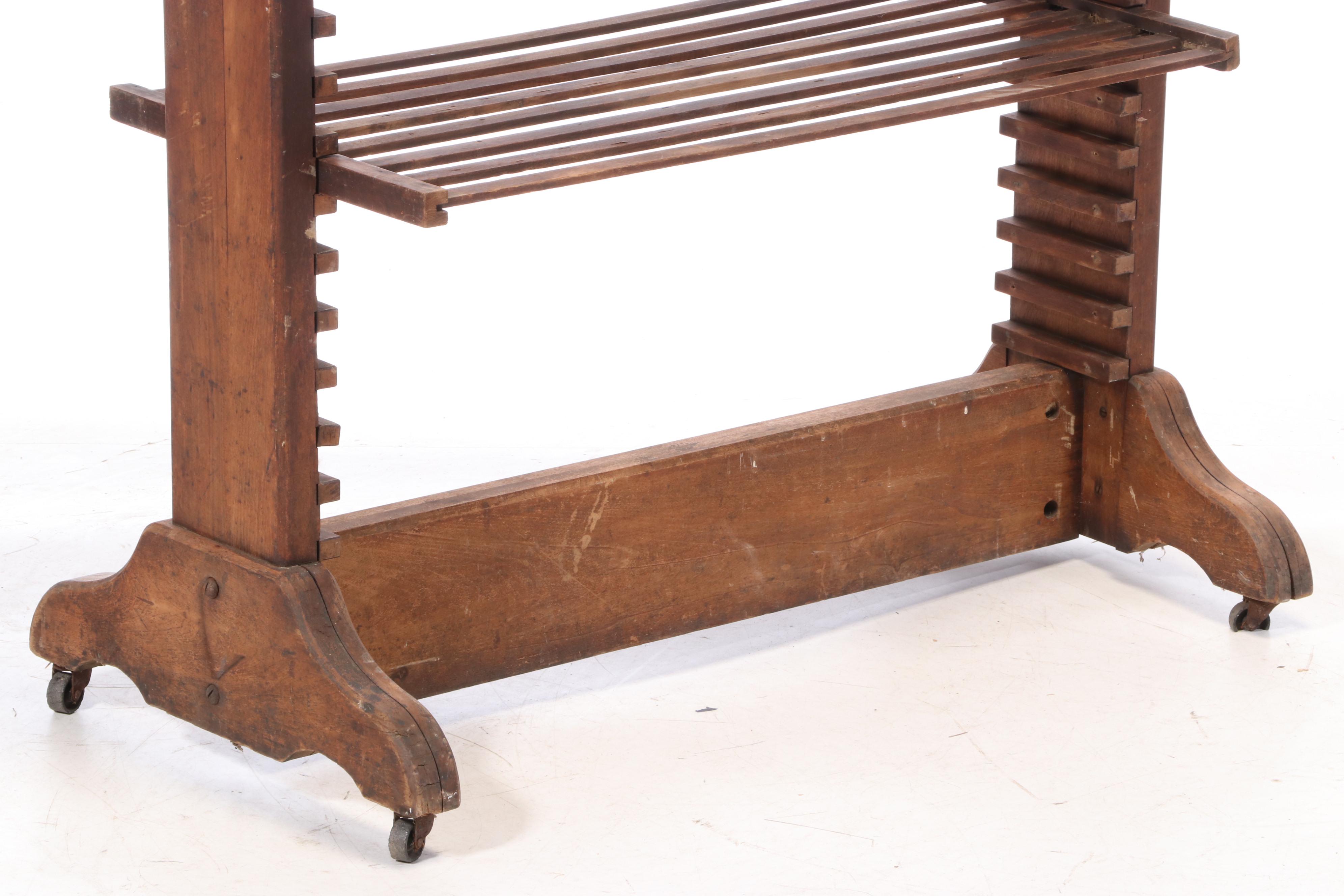 Industrial Trestle-Base Drying Rack