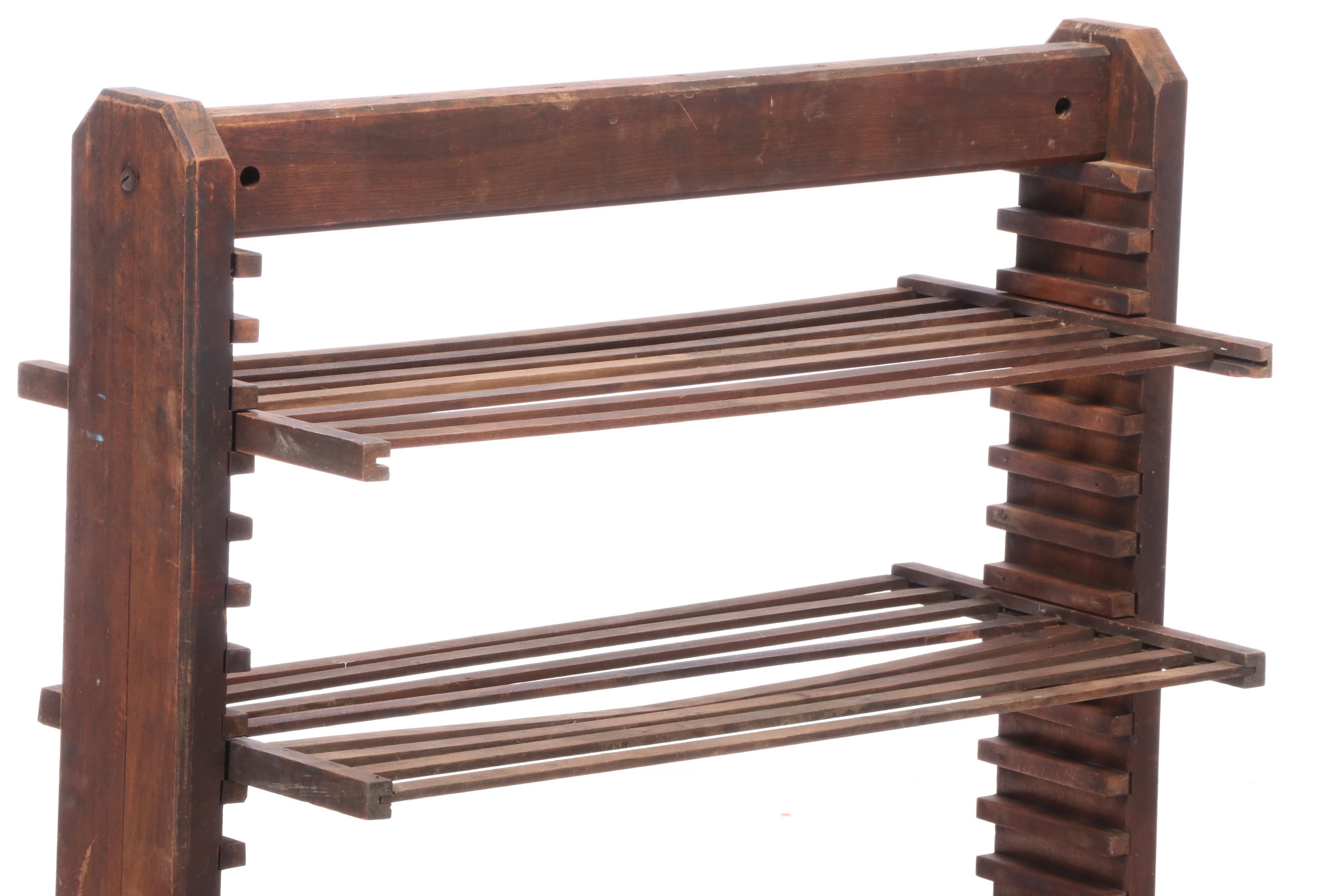 Industrial Trestle-Base Drying Rack